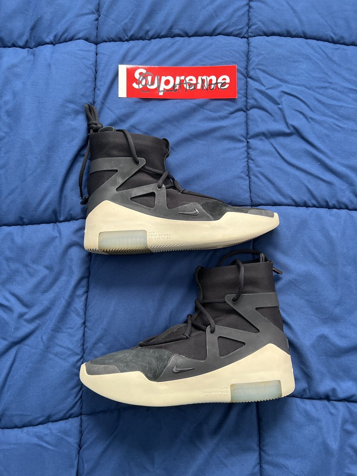 Fear of God × Nike Air Fear of God 1 ‘Black’ Size US 10 / EU 43 - 2 Thumbnail
