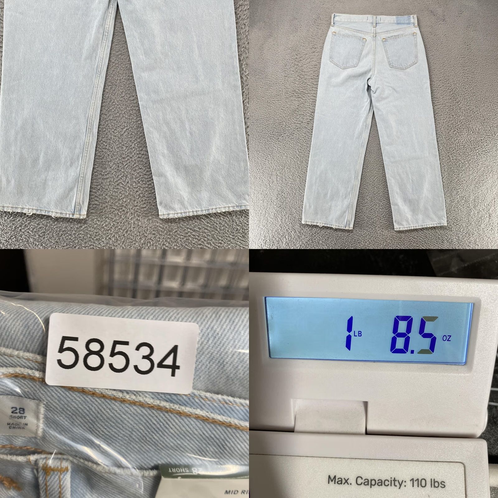 Abercrombie & Fitch Abercrombie & Fitch Jeans Womens 28 Short Light Wash Mid Rise Straight Slouchy Size 28" / US 6 / IT 42 - 9 Thumbnail