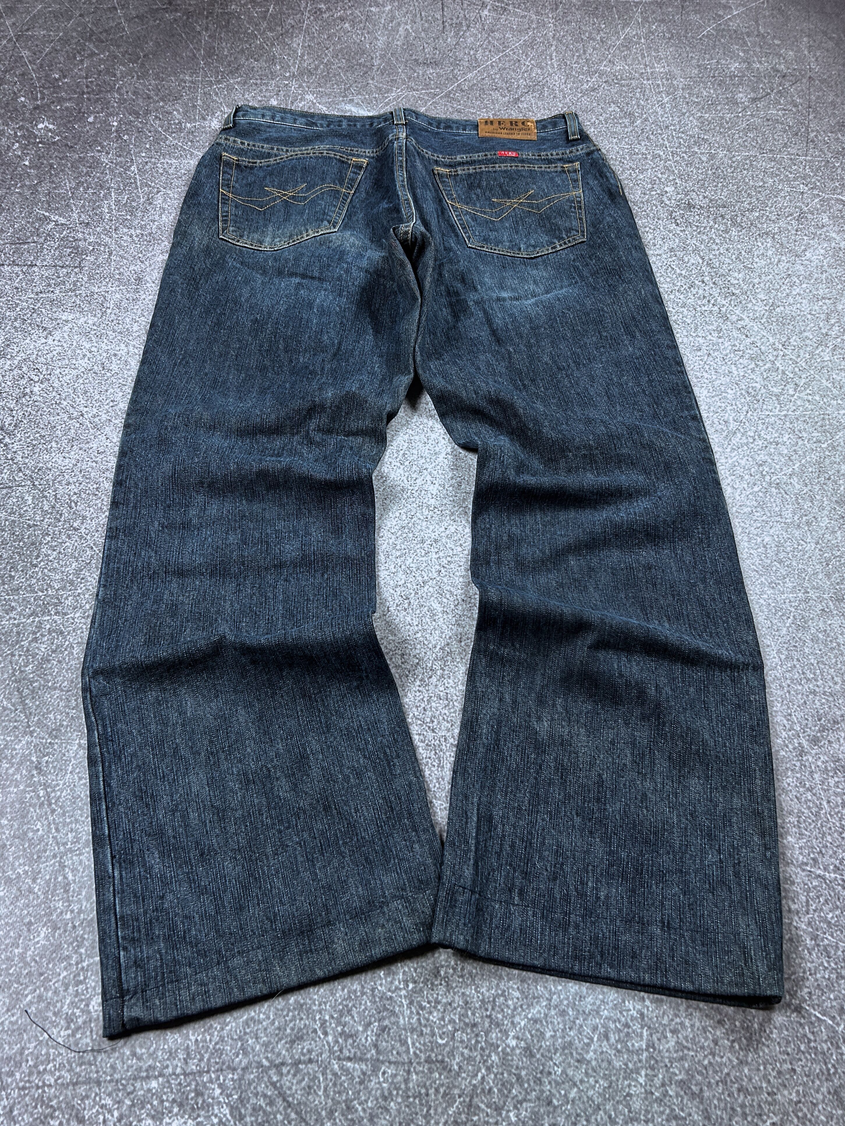 Designer VTG BAGGY RAP SK8 JNCO RICK OWENS STYLE WASHED JEANS Y2K Size US 32 / EU 48 - 2 Thumbnail