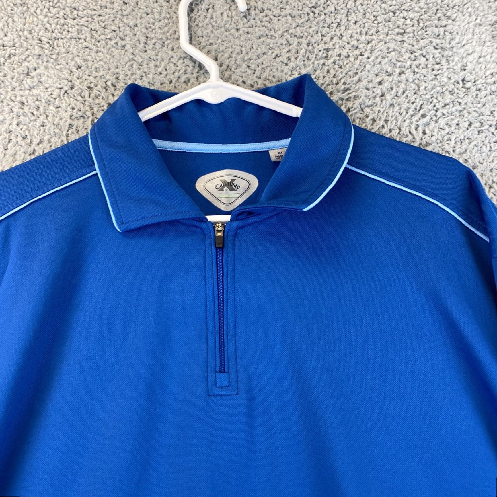 Callaway Callaway Men's Sz XL Blue Long Sleeve Golf Polo Shirt/66-16 Size US XL / EU 56 / 4 - 3 Thumbnail