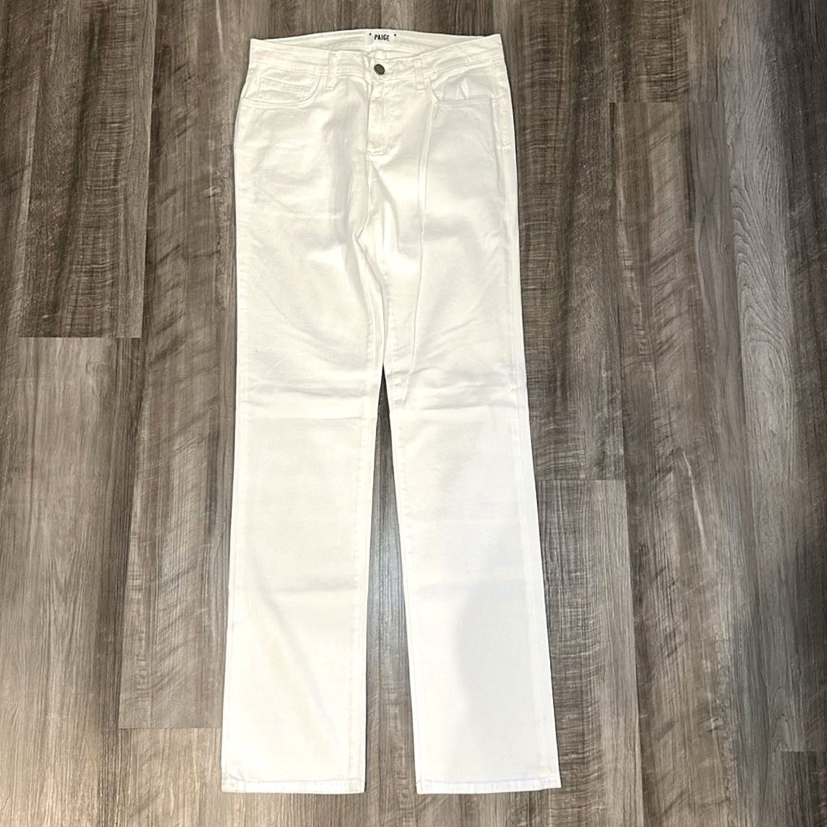 Paige Paige Jeans Men 29 White Straight NWOT 34 Inseam 34.5in 7.5in Leg Opening 9in Rise 44in Total Length 31 Men’s 29 Regular 98% Cotton 2% Elastane Size US 29 - 2 Thumbnail