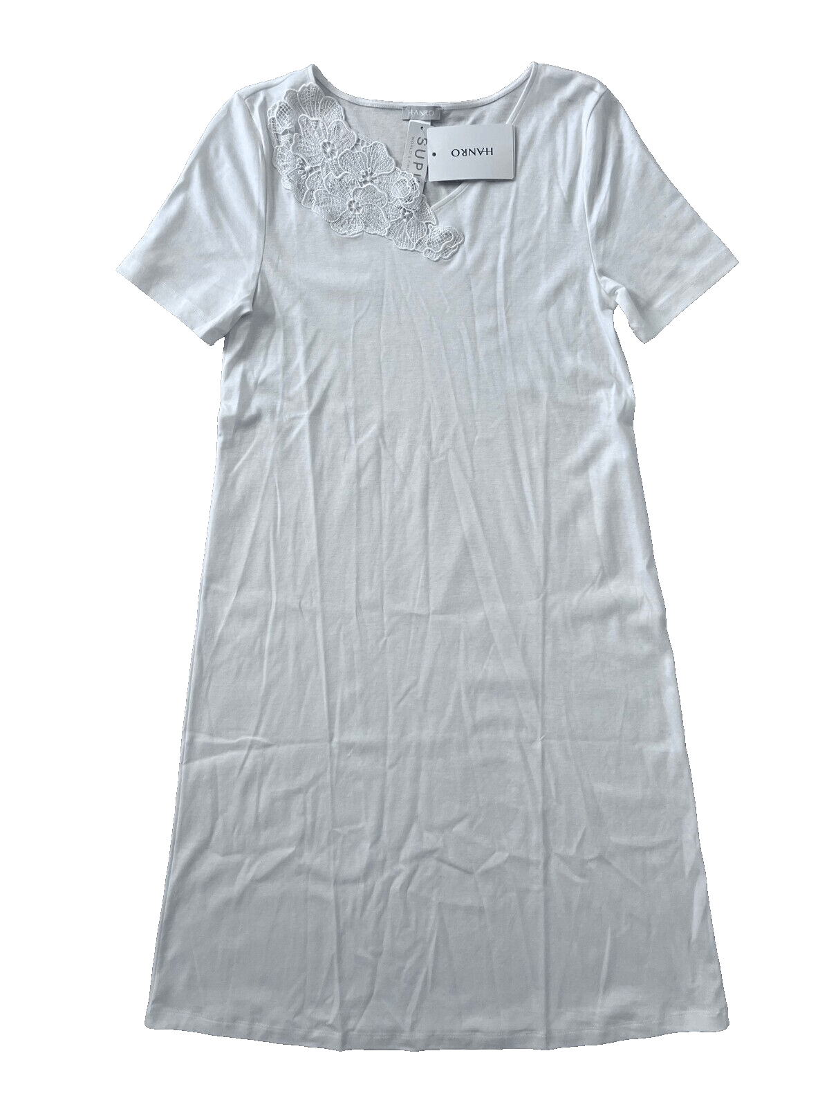 Hanro Hanro Naila Floral Lace White Nightgown ( XS ) Size XS / US 0-2 / IT 36-38 - 3 Thumbnail