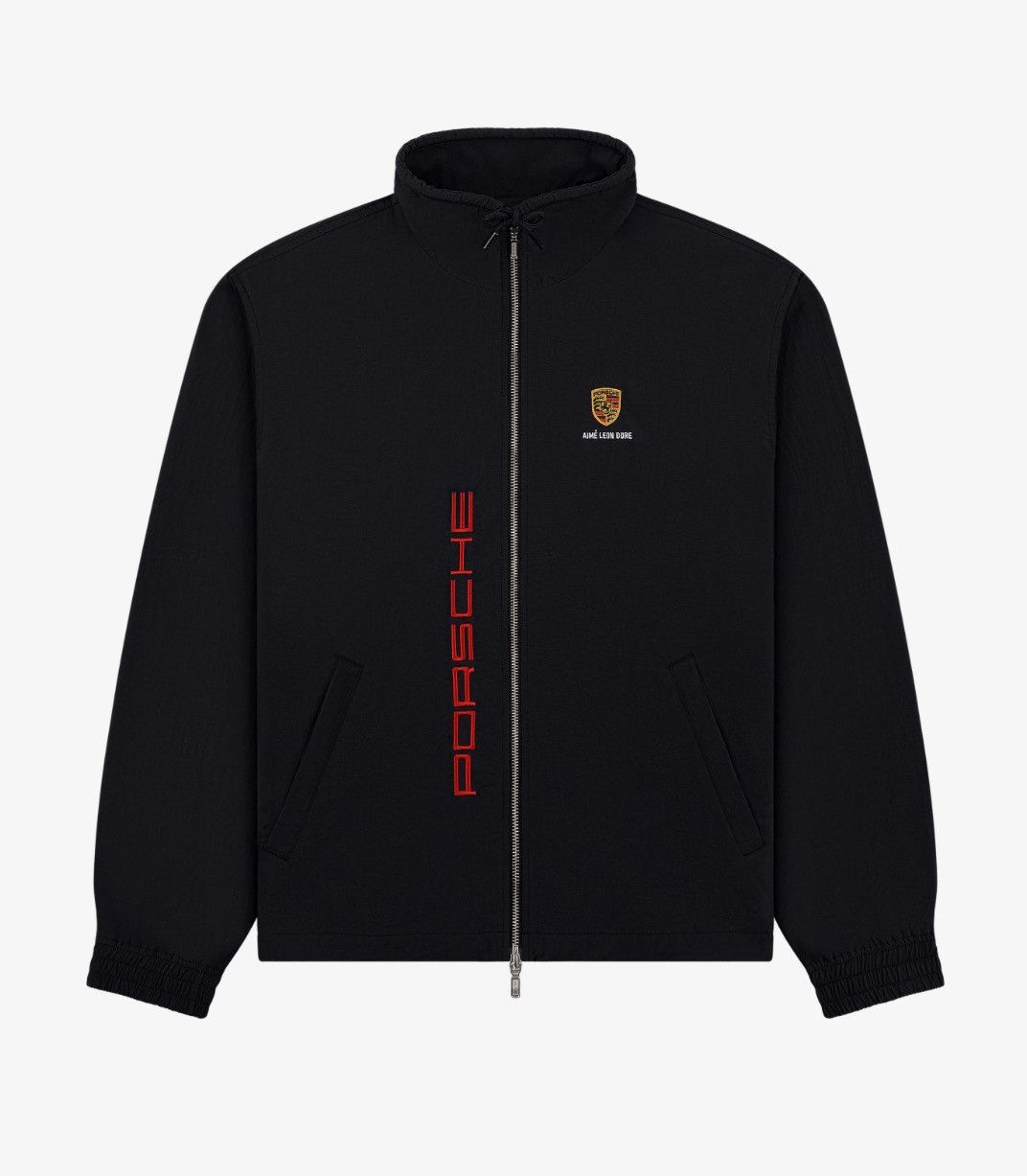 Aime Leon Dore × Porsche Design Aime Leon Dore ALD / Porsche Nylon Track Jacket Jet Black XL Size US XL / EU 56 / 4 - 1 Thumbnail