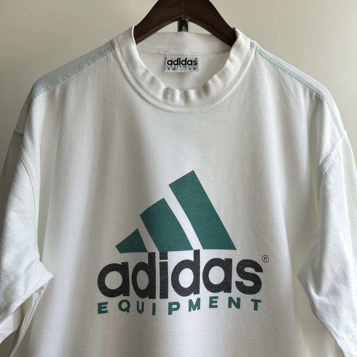 Adidas × Vintage VINTAGE ADIDAS EQUIPMENT BIG LOGO TEE Size US XL / EU 56 / 4 - 2 Thumbnail