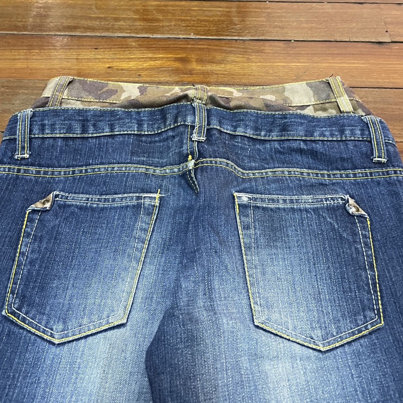 Japanese Brand Rare Design Vintage Brand 179/GW Double Waist Jeans 2000s Size US 29 - 4 Thumbnail