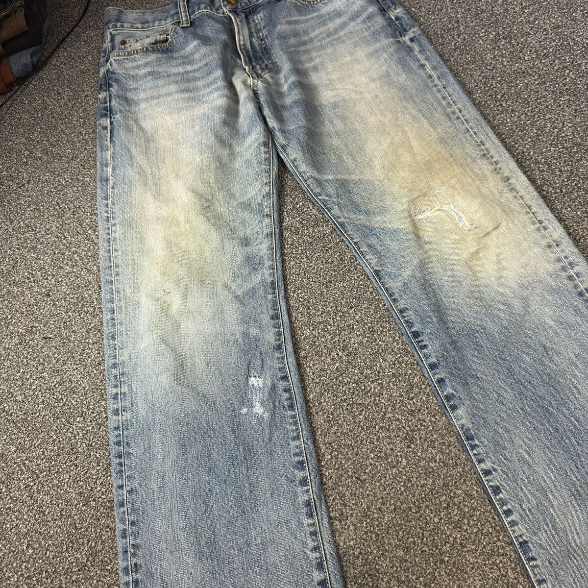 Undercover × Uniqlo 🔥🇯🇵 Vintage Japanese Uniqlo S002 UJ Distressed Denim Size US 34 / EU 50 - 4 Thumbnail