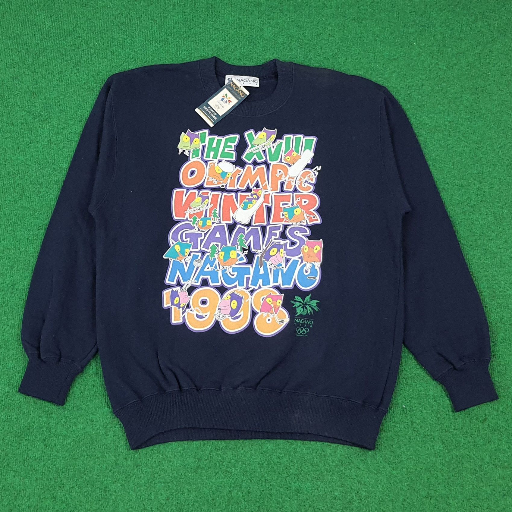Japanese Brand × Vintage Vintage NAGANO 1998 Olympic Winter Game 90s Sweatshirts Size US M / EU 48-50 / 2 - 1 Thumbnail