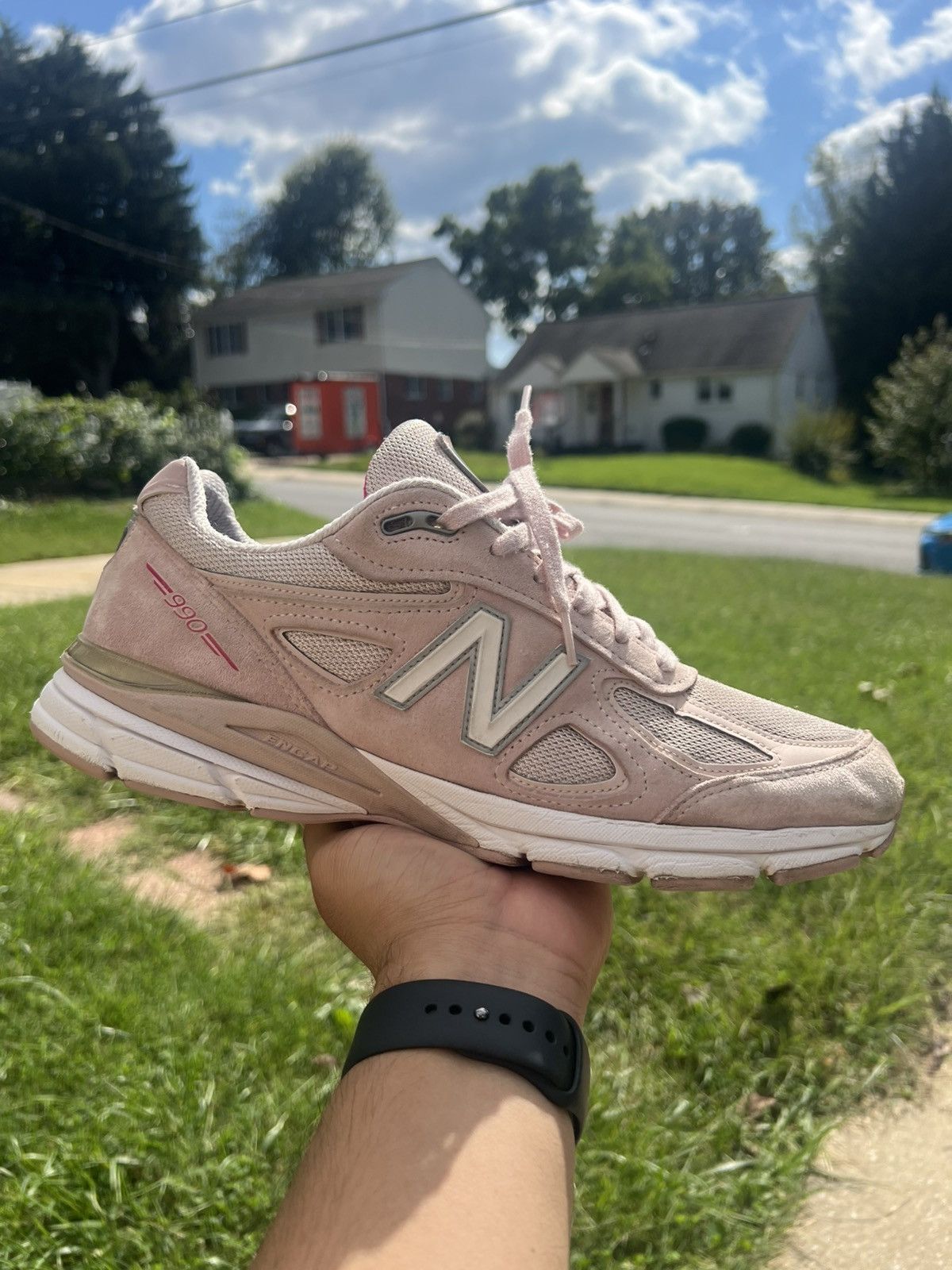 New Balance New Balance 990v4 Pink Ribbon Faded Rose Grailed