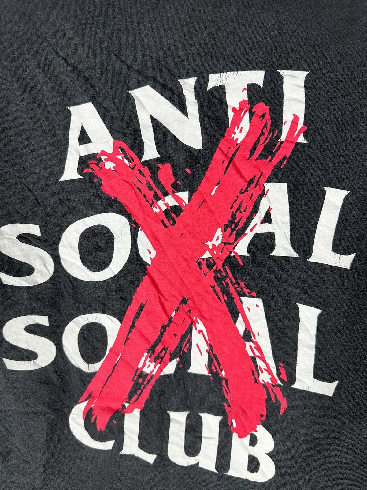 Anti Social Social Club Vintage ASSC Faded Shirt Tee Size US XL / EU 56 / 4 - 7 Thumbnail