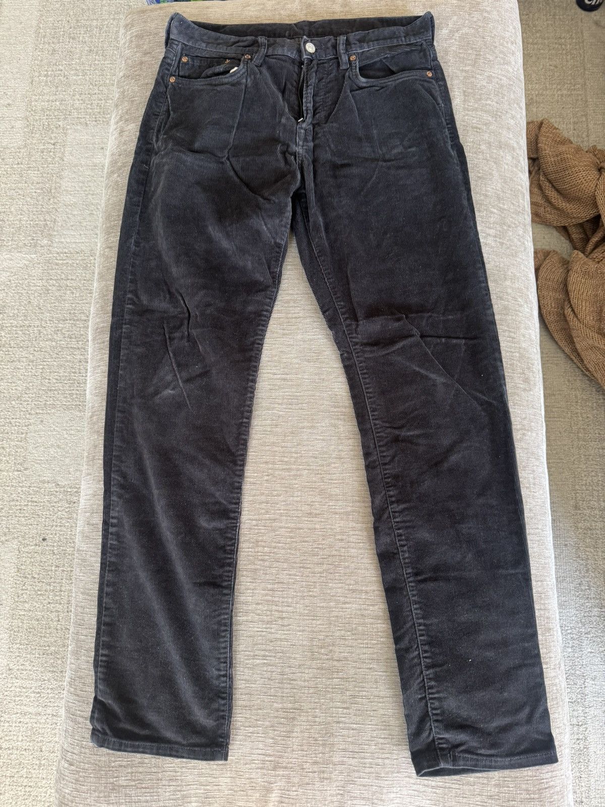 Buck Mason Corduroy Black Pants, Men's (Size 32)