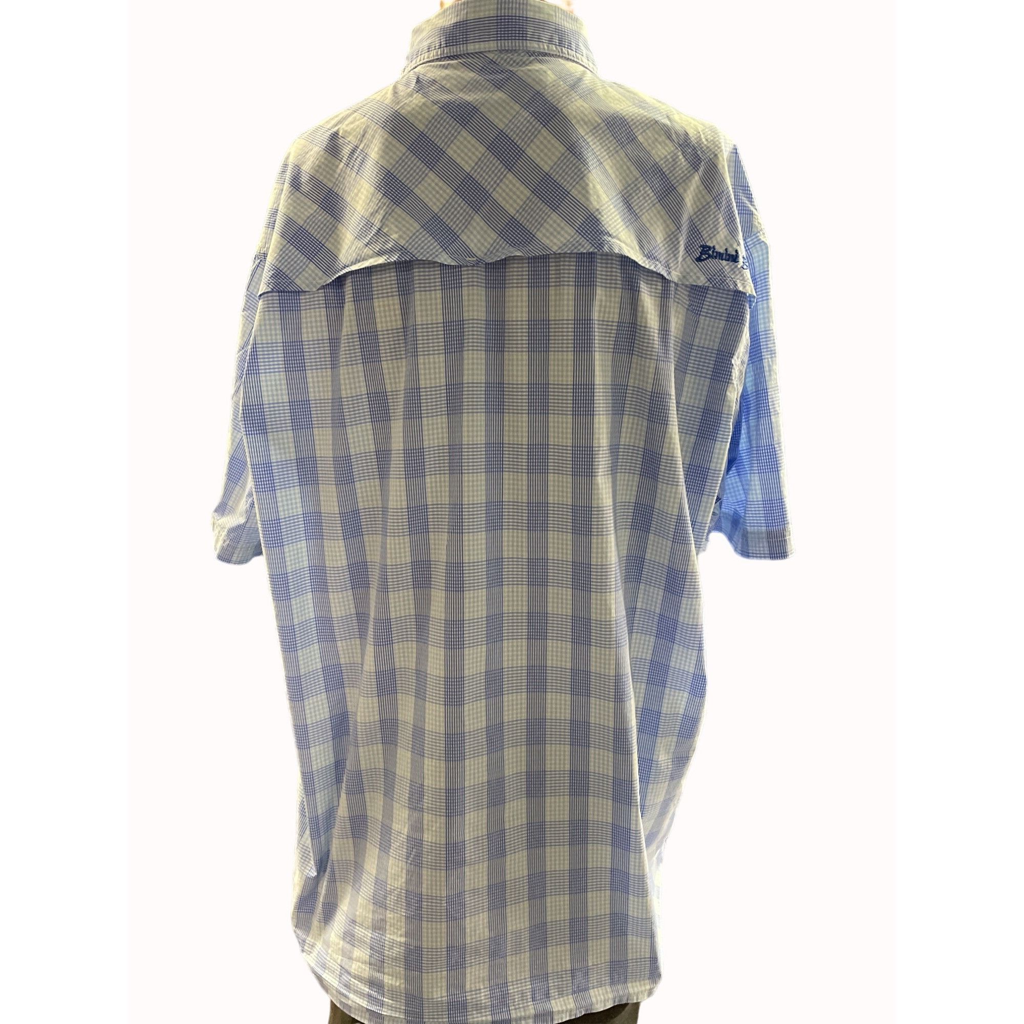 Other Bimini Bay Men's Blue Checkered Button Up/Short Sleeve Shirt Size US XL / EU 56 / 4 - 3 Thumbnail