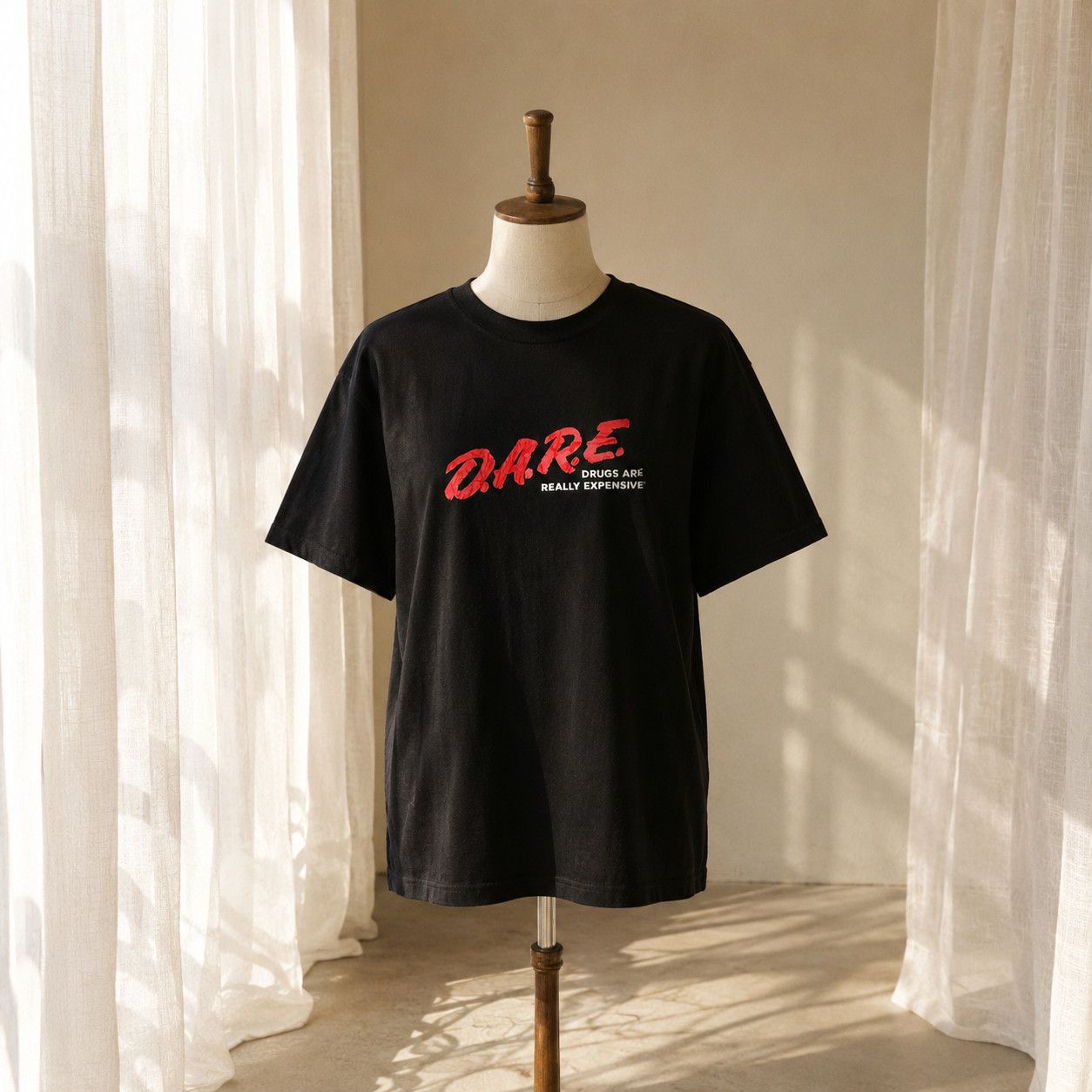D.A.R.E D.A.R.E Drugs All Really Expensive Tee Shirt ( L ) Size US L / EU 52-54 / 3 - 2 Thumbnail