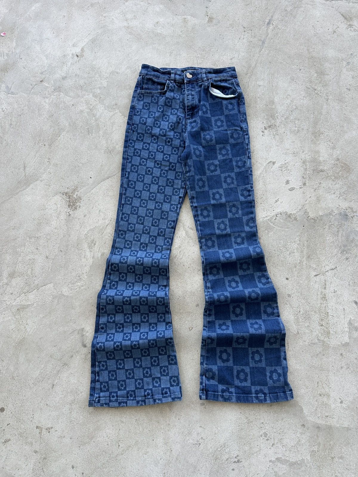 Jaded London y2k Jaded Baby girl graffiti tag low rise jeans