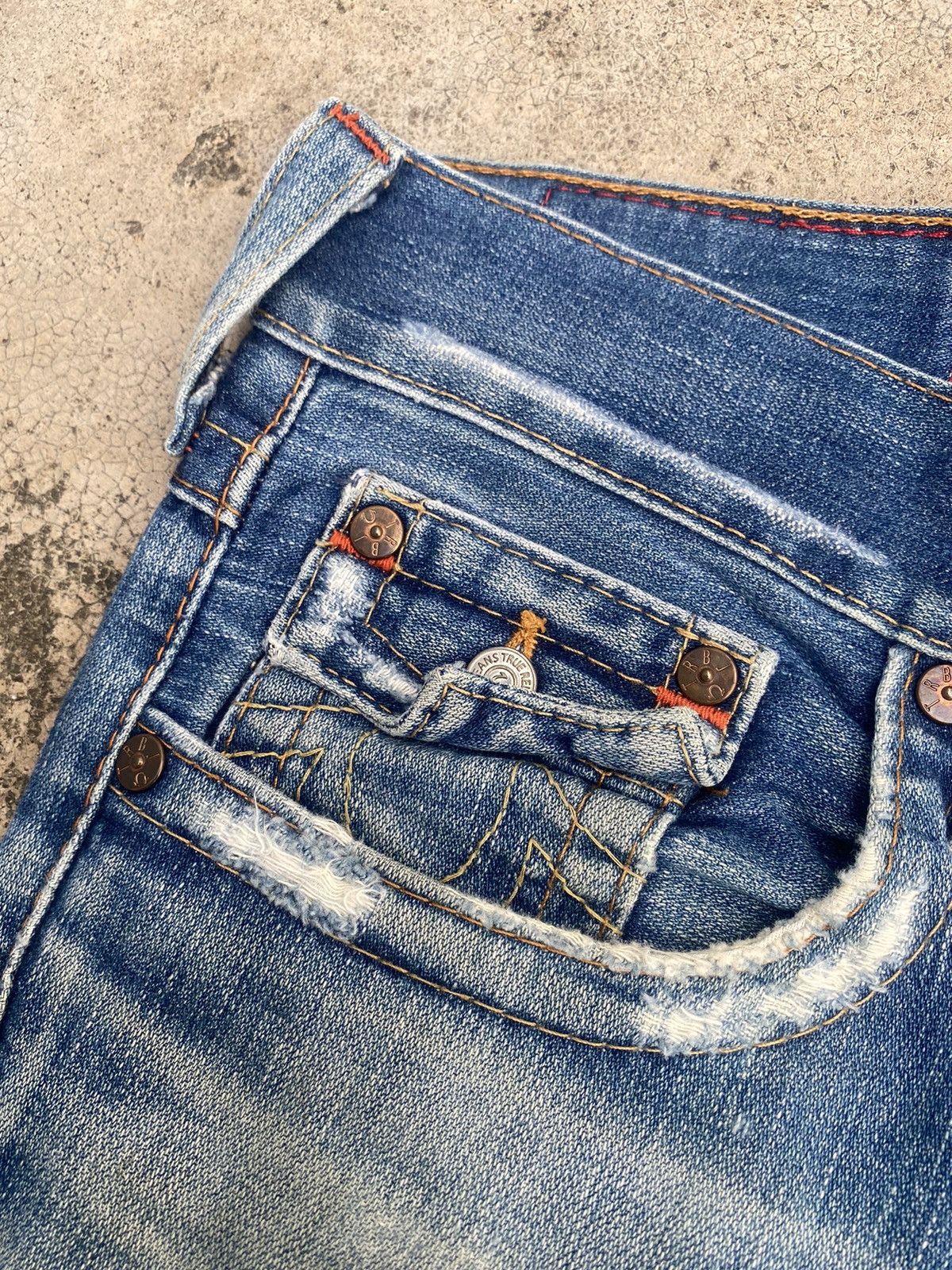 If Six Was Nine × Japanese Brand × True Religion Flare Jeans True Religion Distressed Bootcut Size US 33 - 10 Thumbnail