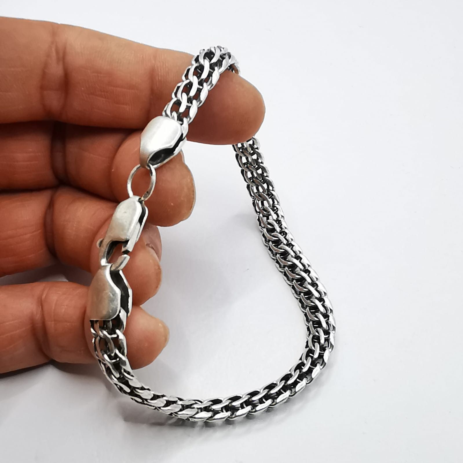Vintage Vintage Bracelet Jewelry,925 Sterling Silver,Handmade 23,75g Size ONE SIZE - 2 Thumbnail