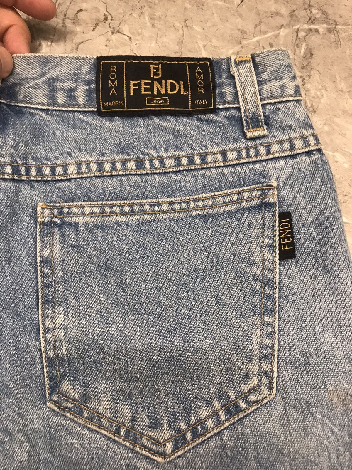Fendi × Vintage Fendi Denim Jeans Size 30" / US 8 / IT 44 - 1 Thumbnail