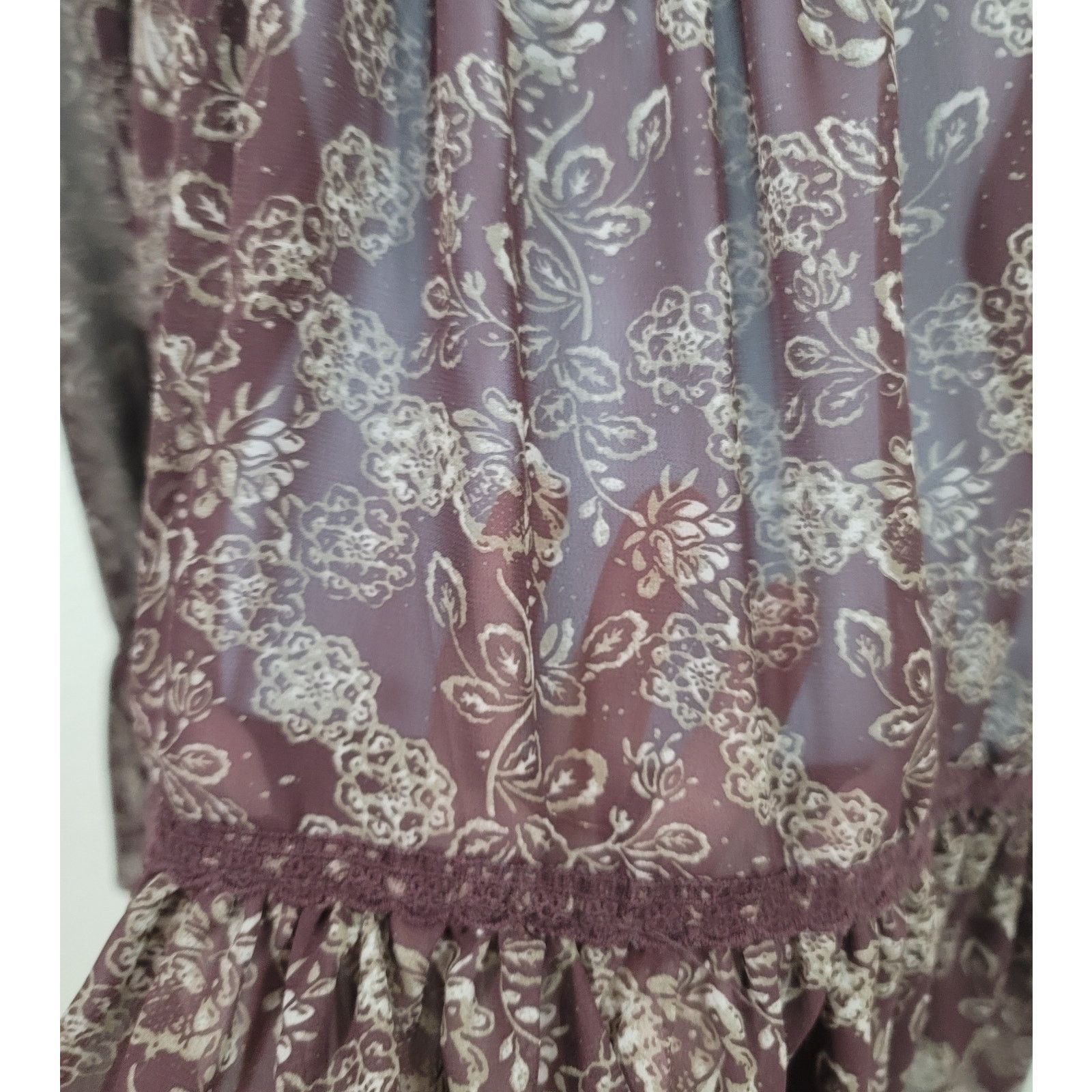 Other Charming Charlie Brown Floral Peplum Sheer Top Medium Size M / US 6-8 / IT 42-44 - 5 Thumbnail