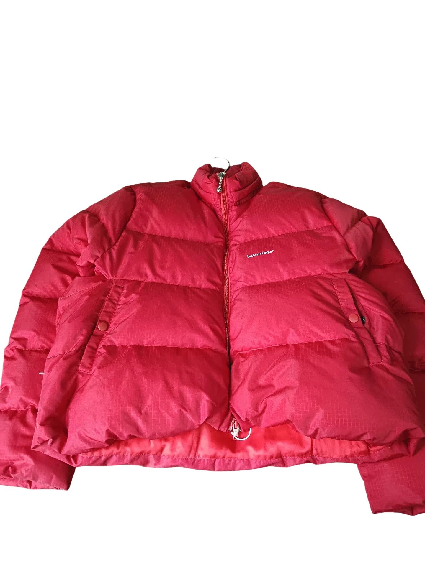 Balenciaga Balenciaga Red Quilted Puffer Jacket Size 48 Size US M / EU 48-50 / 2 - 1 Thumbnail