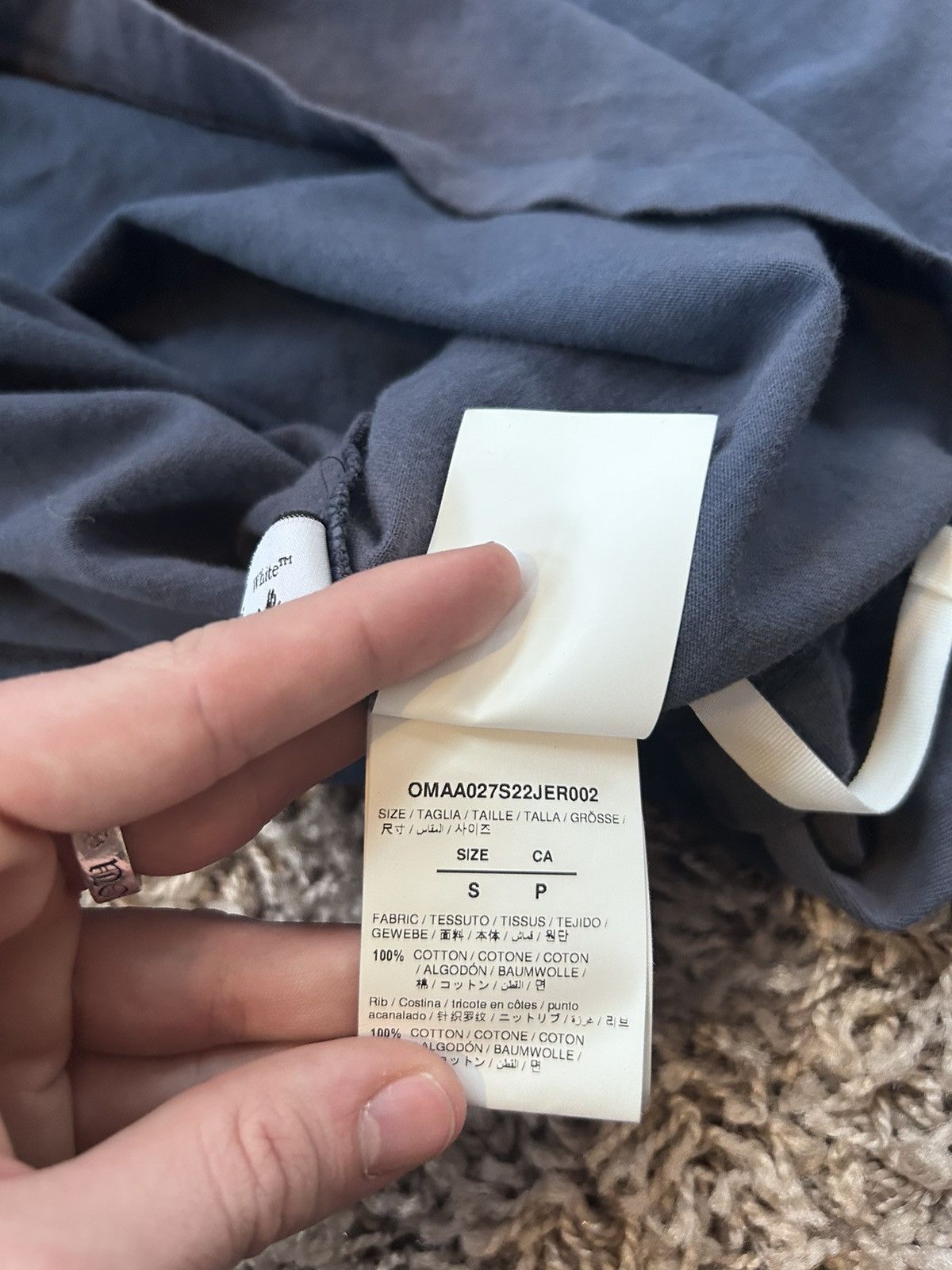 Off-White Off White Navy Brown Fade Tee Size S Size US S / EU 44-46 / 1 - 8 Thumbnail