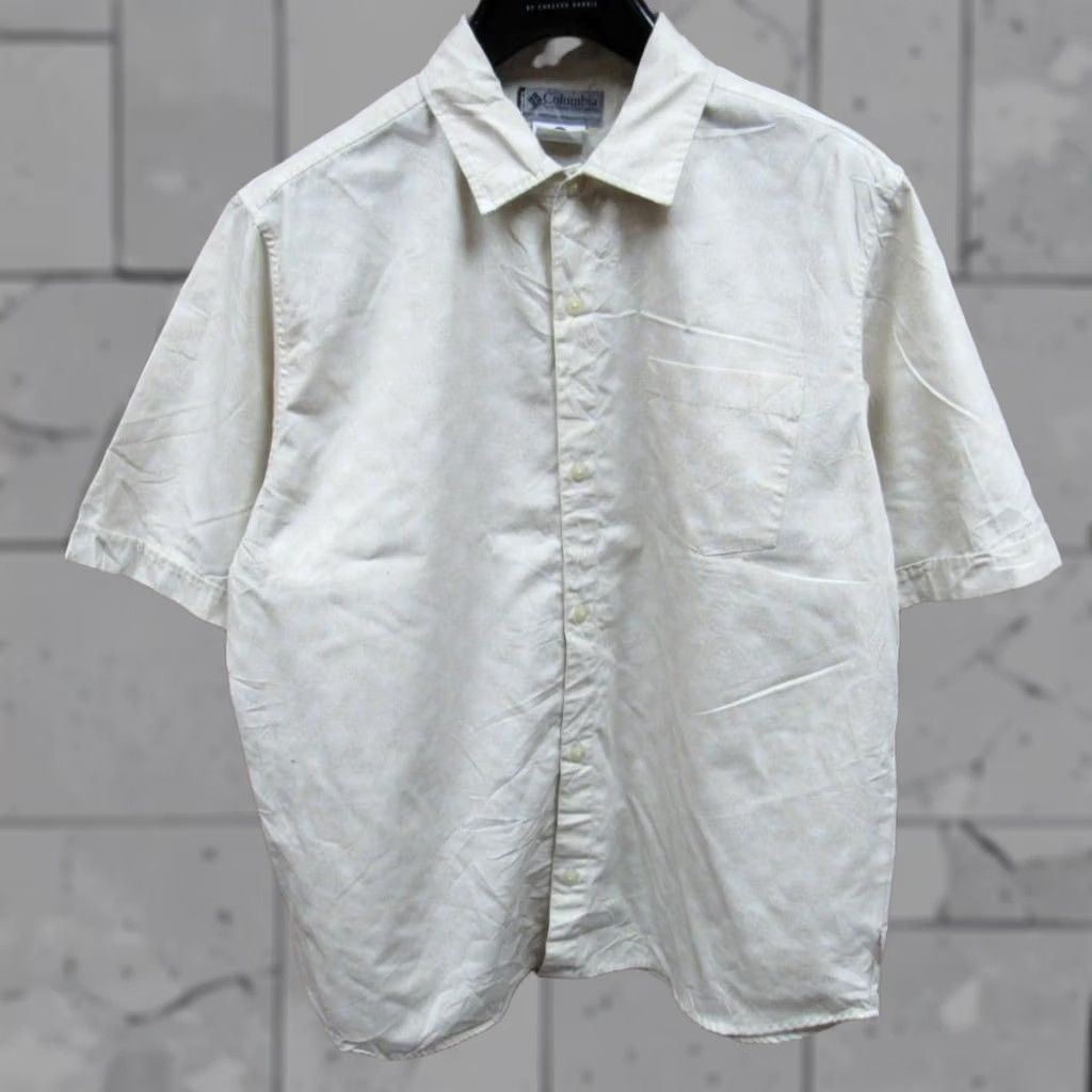 Vintage COLUMBIA OMNI-SHADE Shirt Mens 40/42 CASUAL SHORT SLEEVE BUTTONED REF NC03111 Size US L / EU 52-54 / 3 - 1 Thumbnail