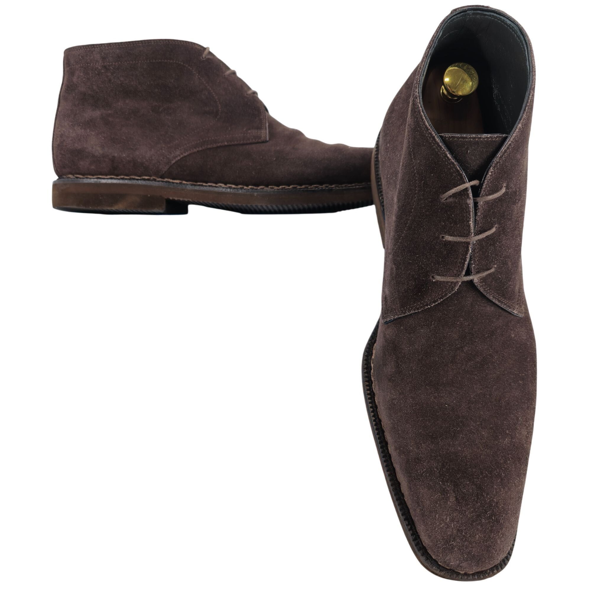 Sutor Mantellassi $500 Sutor Mantellassi Italian Mens 11 Brown Suede Leather Size US 11 / EU 44 - 9 Thumbnail