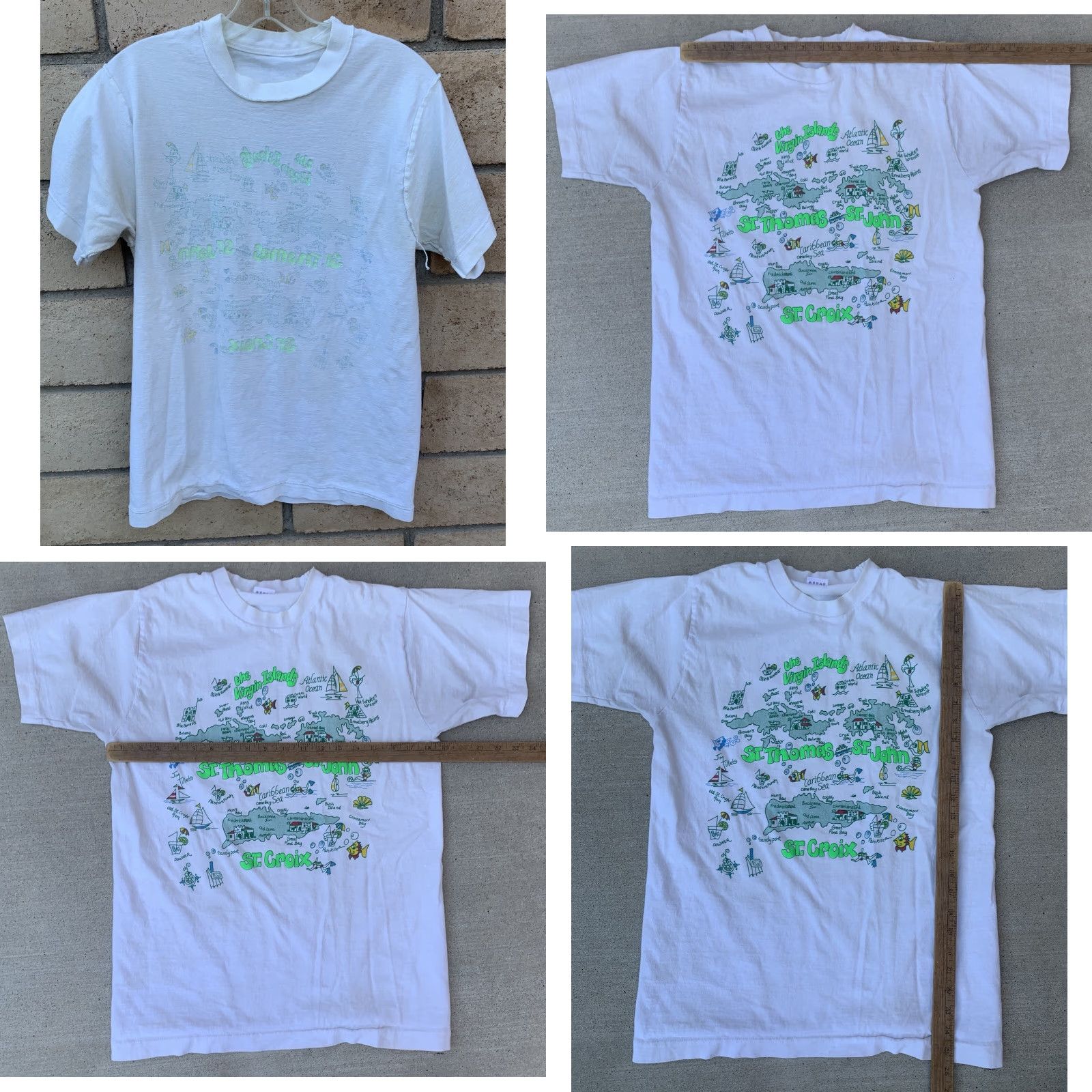 Fruit Of The Loom VINTAGE The Virgin Islands St Thomas St Croix T Shirt Single Stitch Size Medium Size US M / EU 48-50 / 2 - 10 Thumbnail