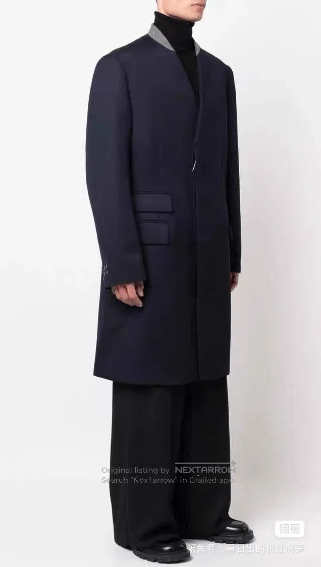 Maison Margiela Maison Margiela Navy Wool Coat Size 50. Size US M / EU 48-50 / 2 - 6 Thumbnail
