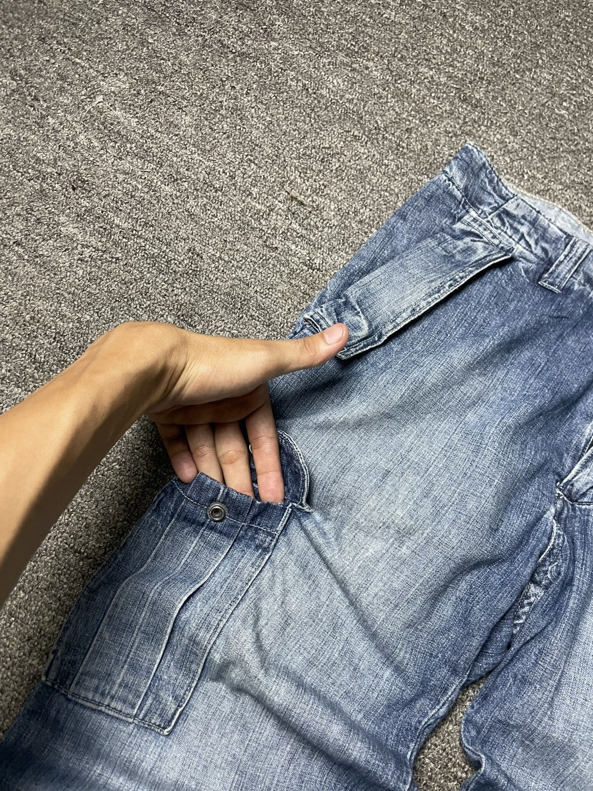 Gap × Vintage GAP Brand Three Quarter Cargo Jeans (62) Size US 30 / EU 46 - 5 Thumbnail