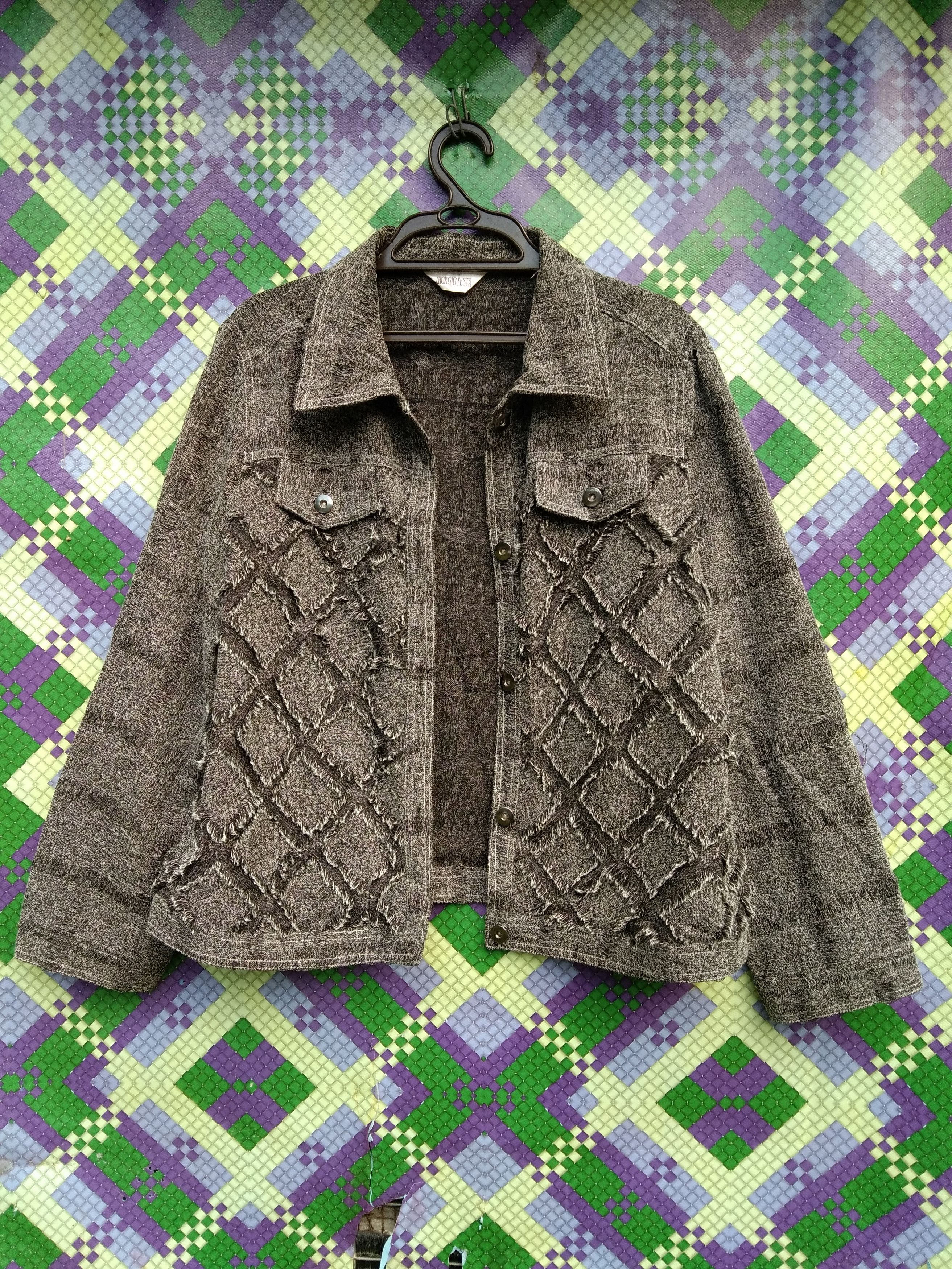 Japanese Brand GIORGIO FESTA BUTTONFLY LIGHT JACKET Size M / US 6-8 / IT 42-44 - 1 Thumbnail