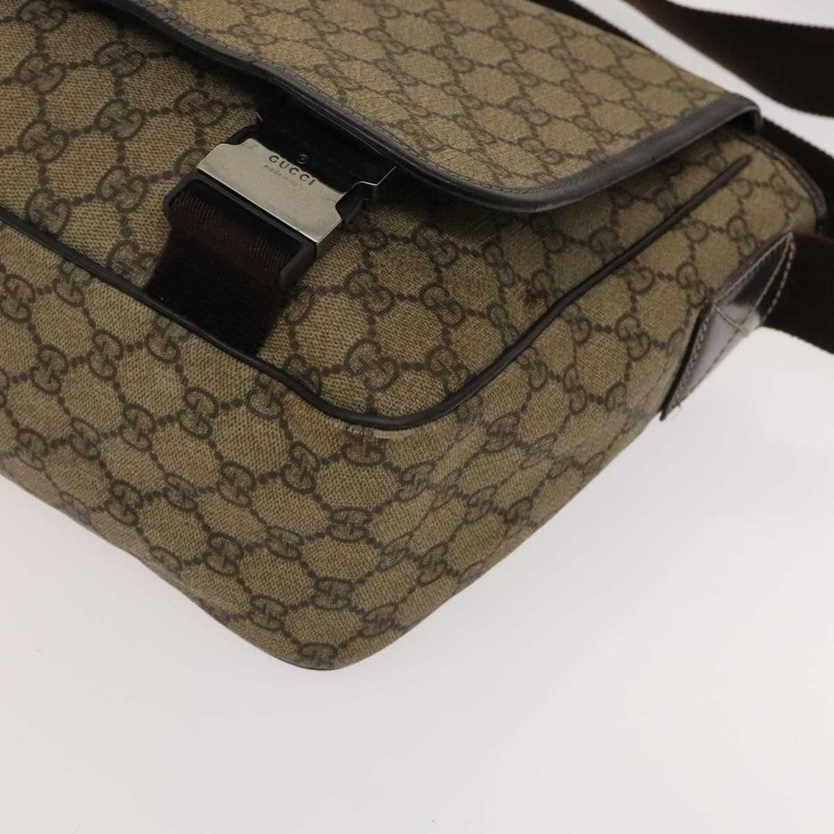 Gucci GUCCI GG Supreme Shoulder Bag Pvc Beige Silver Size ONE SIZE - 11 Thumbnail