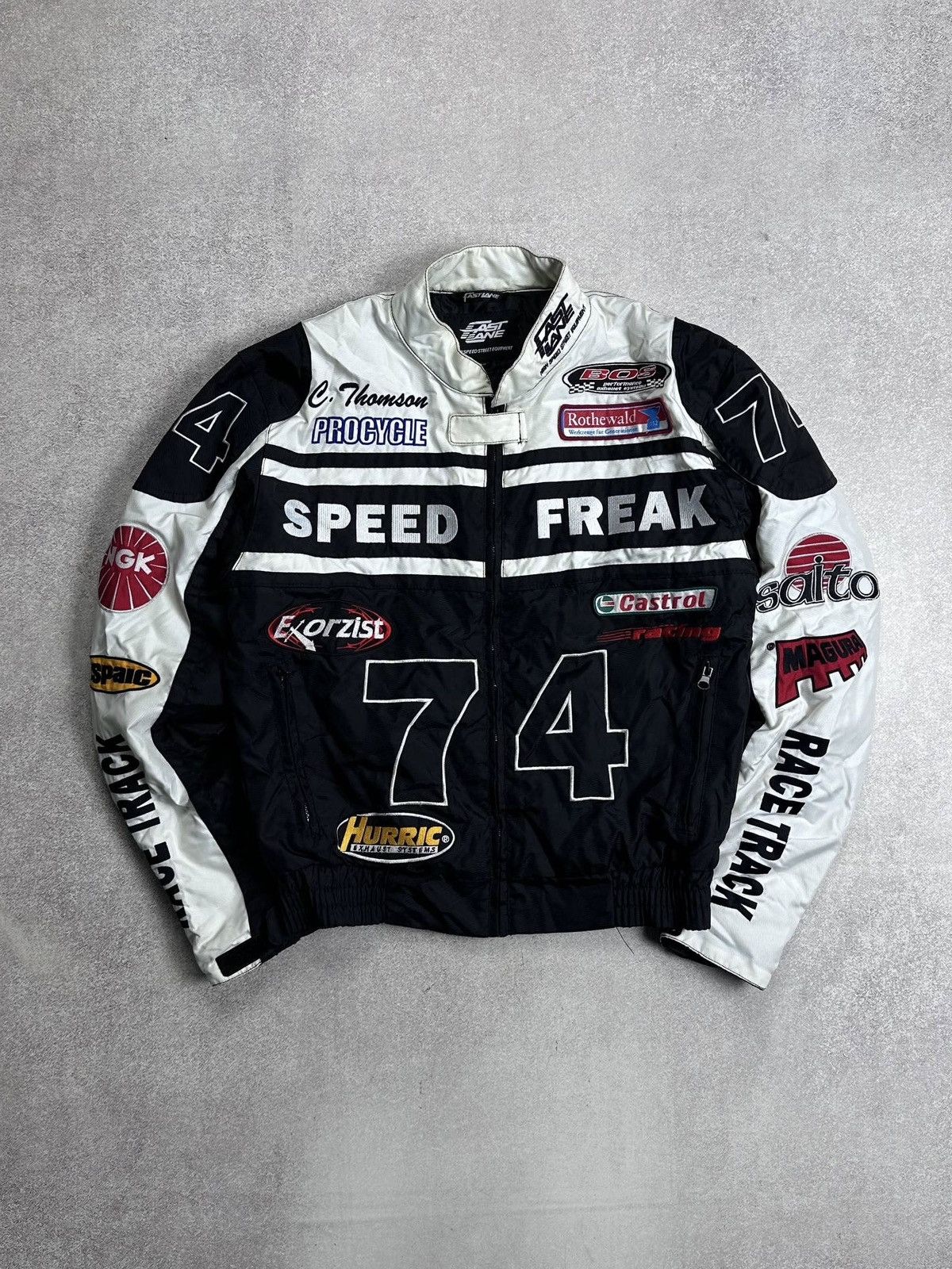 Vintage Vintage Speed Freak Racing Moto Jacket Xs Size US XS / EU 42 / 0 - 1 Thumbnail