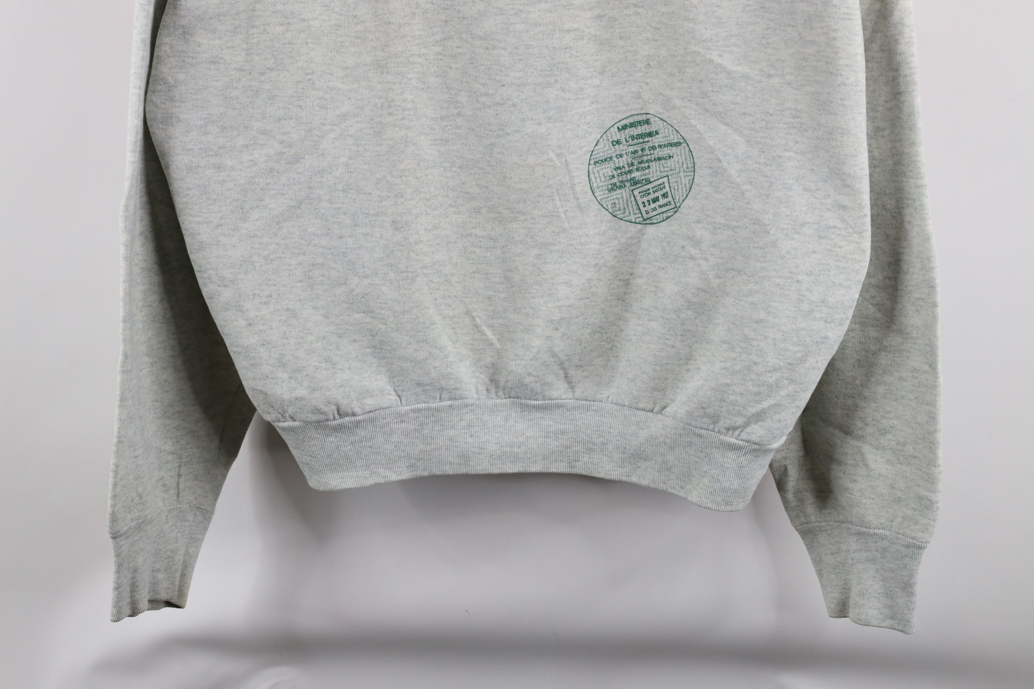 Vintage Vintage 90s Streetwear Flower Paris France Sweatshirt USA Size XL / US 12-14 / IT 48-50 - 3 Thumbnail