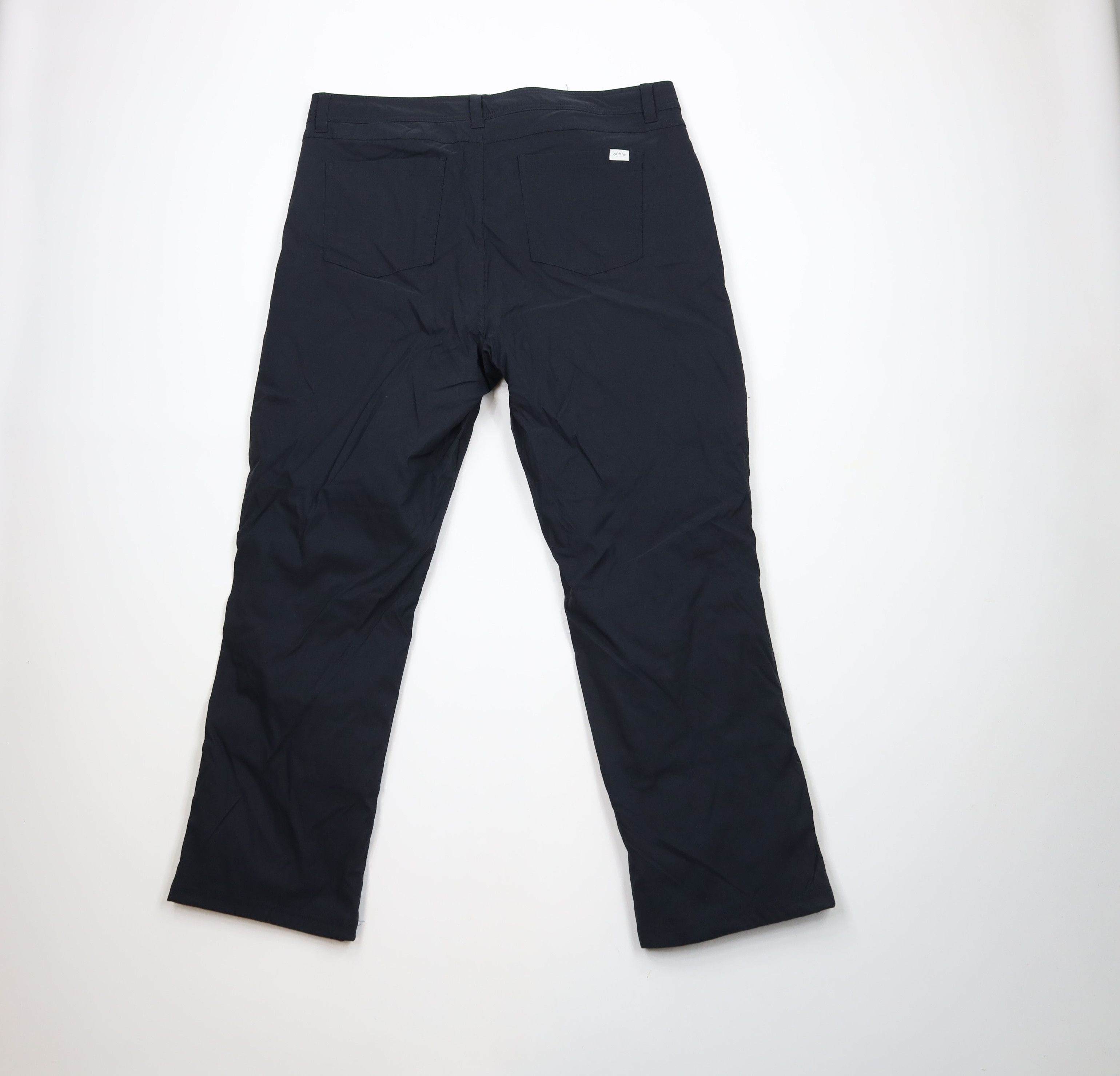 Orvis × Vintage Vintage Orvis Fleece Lined Stretch Wide Leg Pants Black Size US 38 / EU 54 - 8 Thumbnail