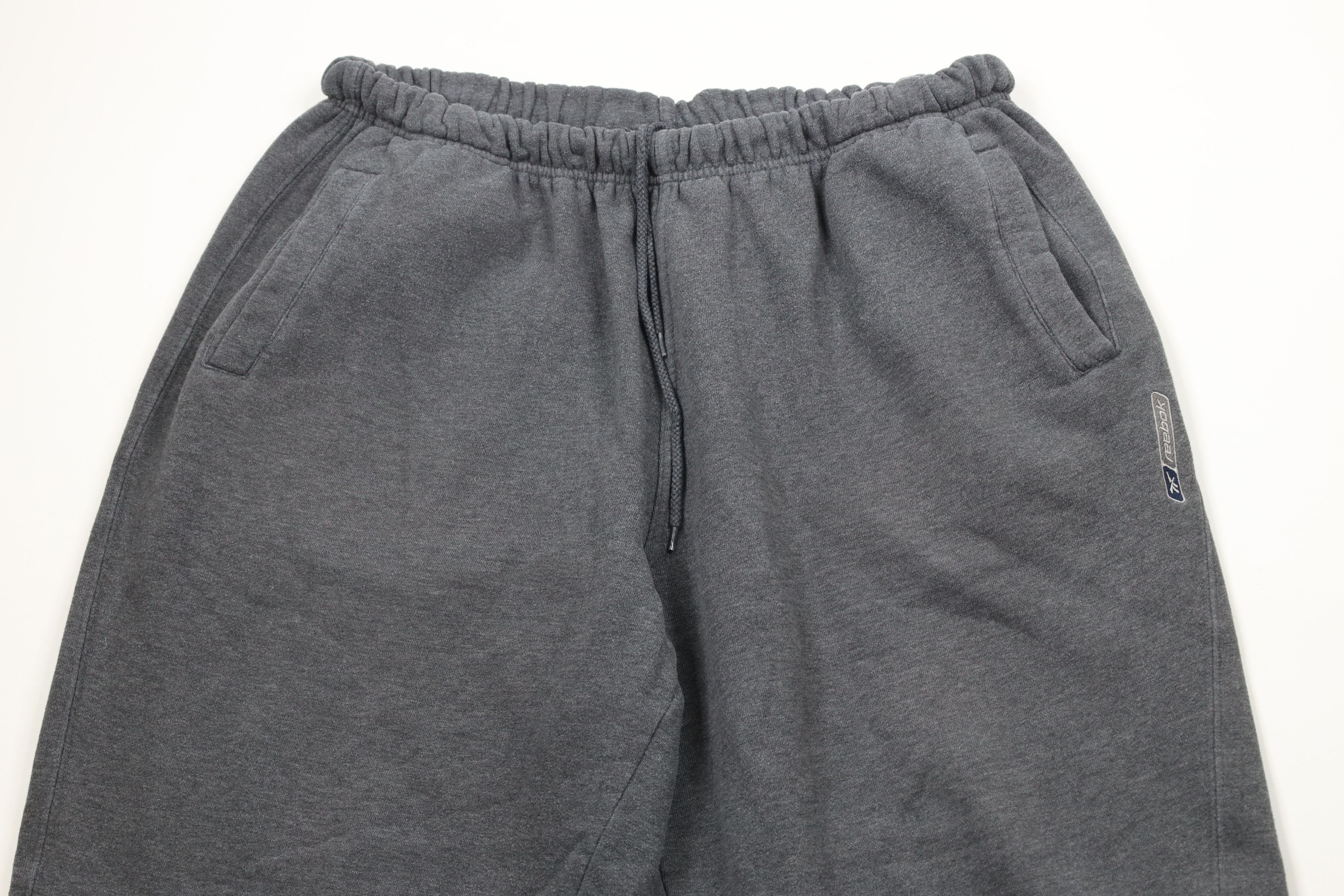 Reebok × Vintage Vintag 90s Reebok Heavyweight Sweatpants Joggers Gray Size US 38 / EU 54 - 2 Thumbnail
