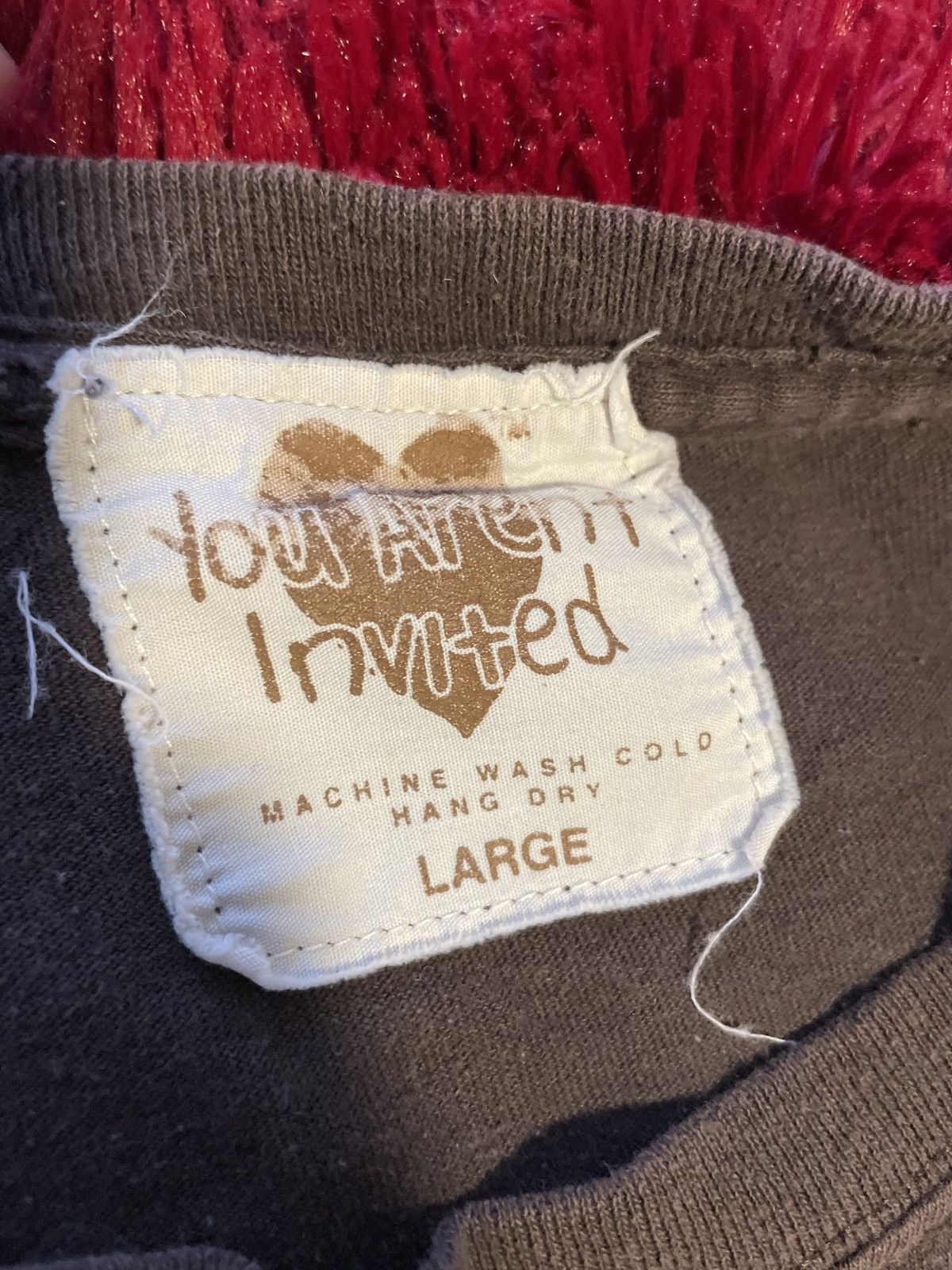 Hyde Park Goods brown hyde park “you aren’t invited” tee Size US L / EU 52-54 / 3 - 3 Thumbnail