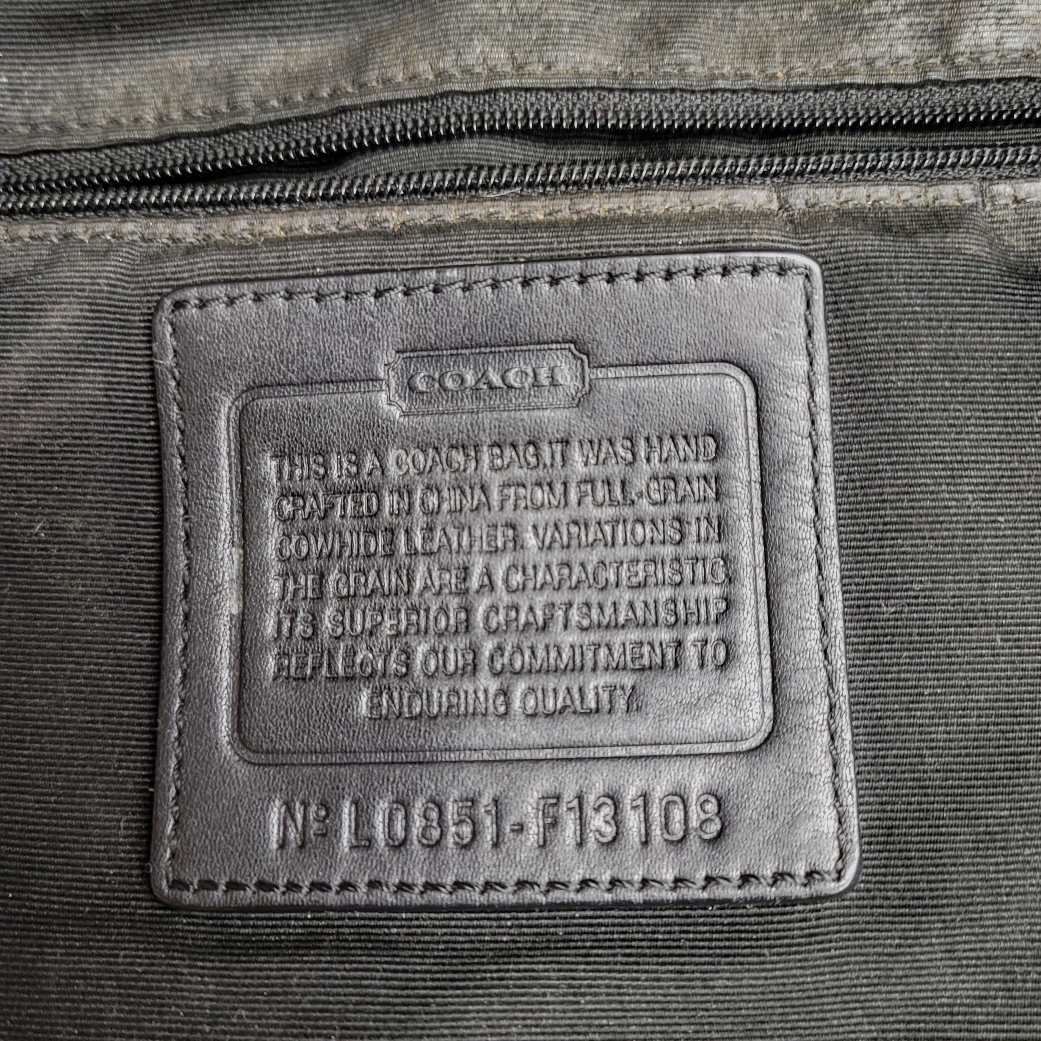 Coach Coach Black Leather Large Hobo Silver Buckle Shoulder Bag Size ONE SIZE - 14 Thumbnail