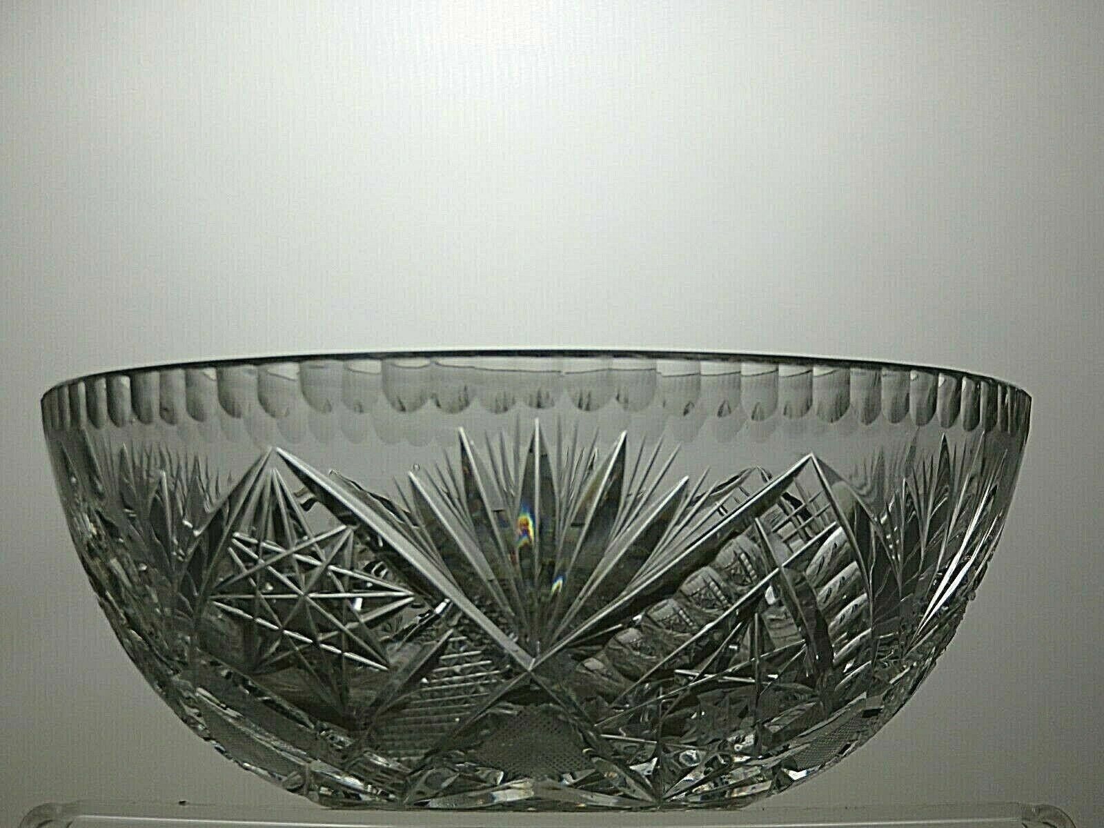 American Eagle Outfitters American Brilliant Period Crystal Cut Glass Serving Bowl Size ONE SIZE - 2 Thumbnail