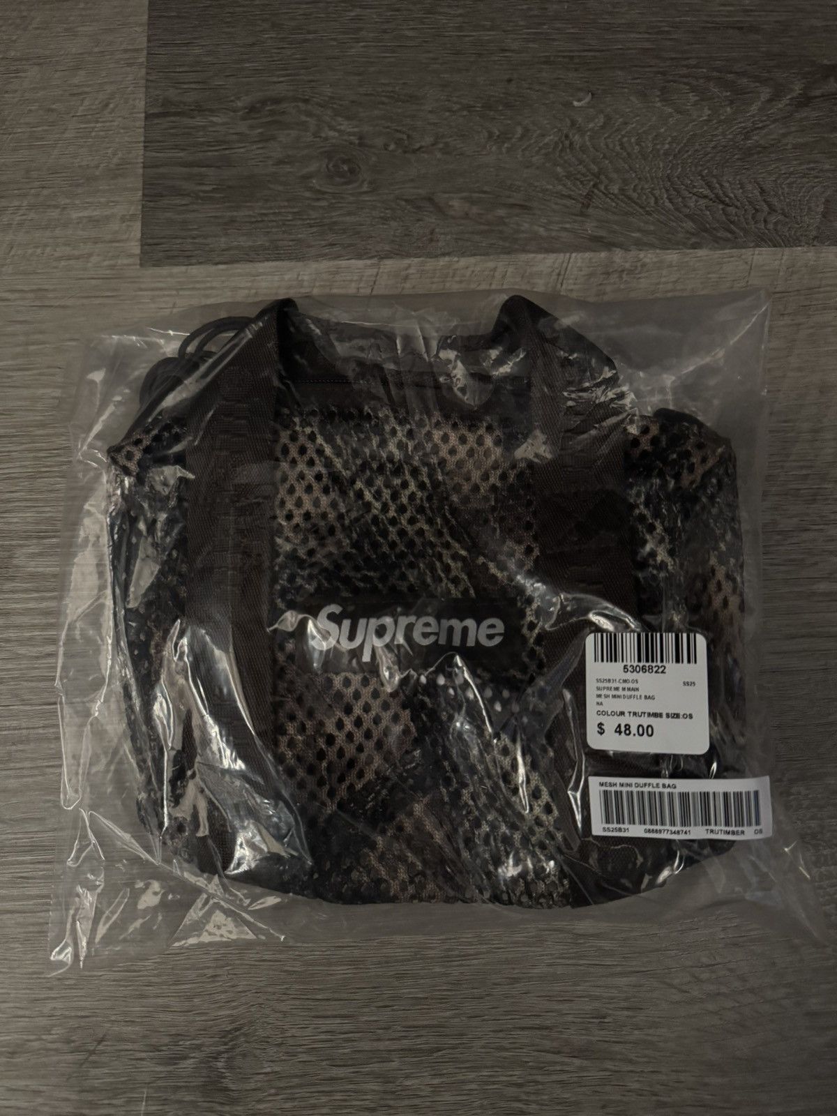 Supreme MeshMini DuffleBag“Black\"(25SS) SUPREME】MESH MINI DUFFLE BAG BLACK 25SS (Supreme/トートバッグ