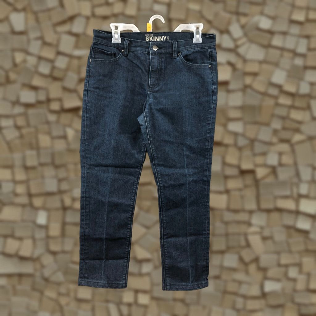 Sea New York NY & Co. Low Rise Skinny Crop Jeans Size 8 Womens Dark Wash Blue Denim Size 30" / US 8 / IT 44 - 1 Thumbnail