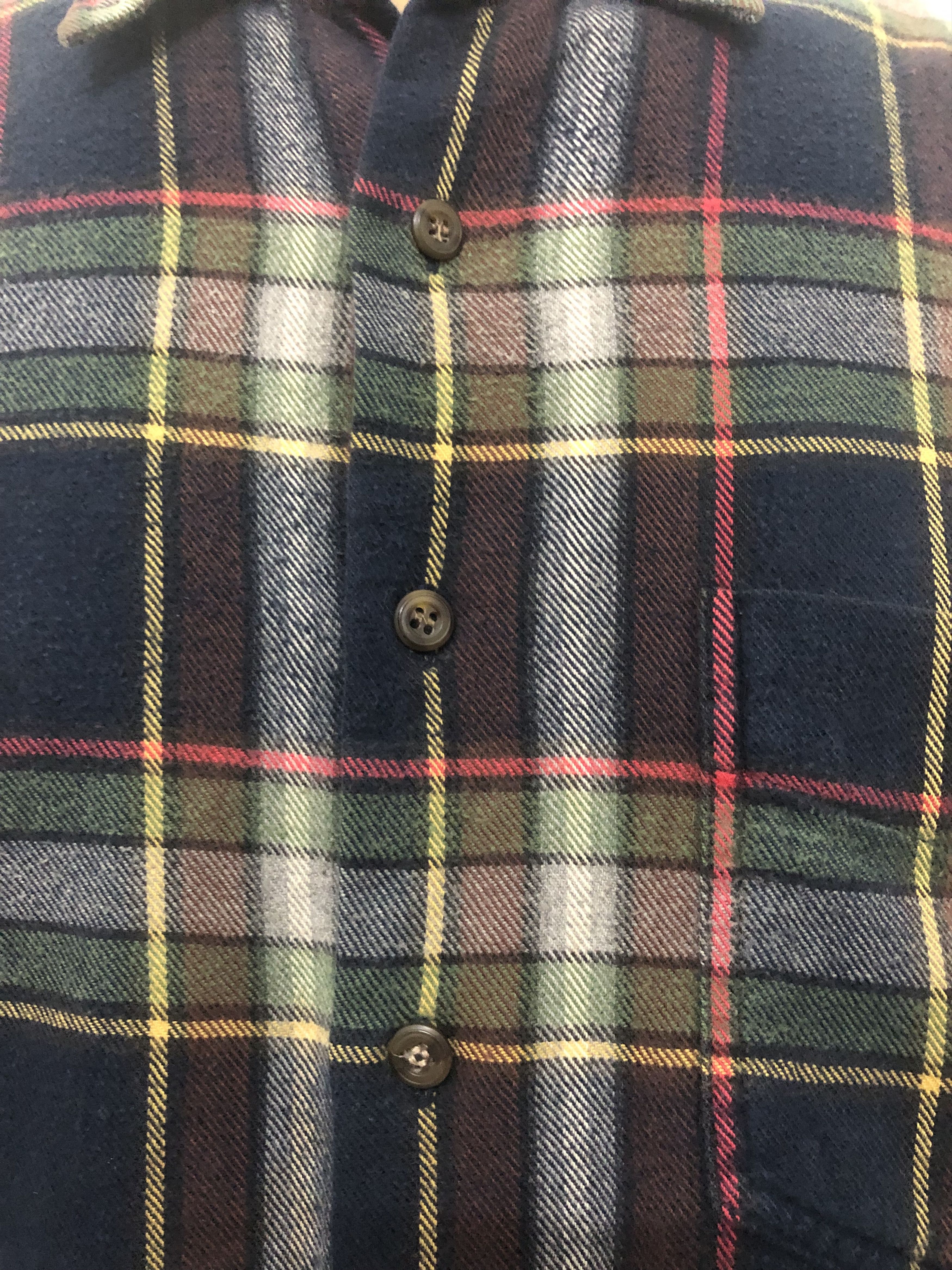 American Apparel × J.Crew × Vintage Rare 90s J.CREW Flannel Mixed Plaid Shirt Size US M / EU 48-50 / 2 - 8 Thumbnail