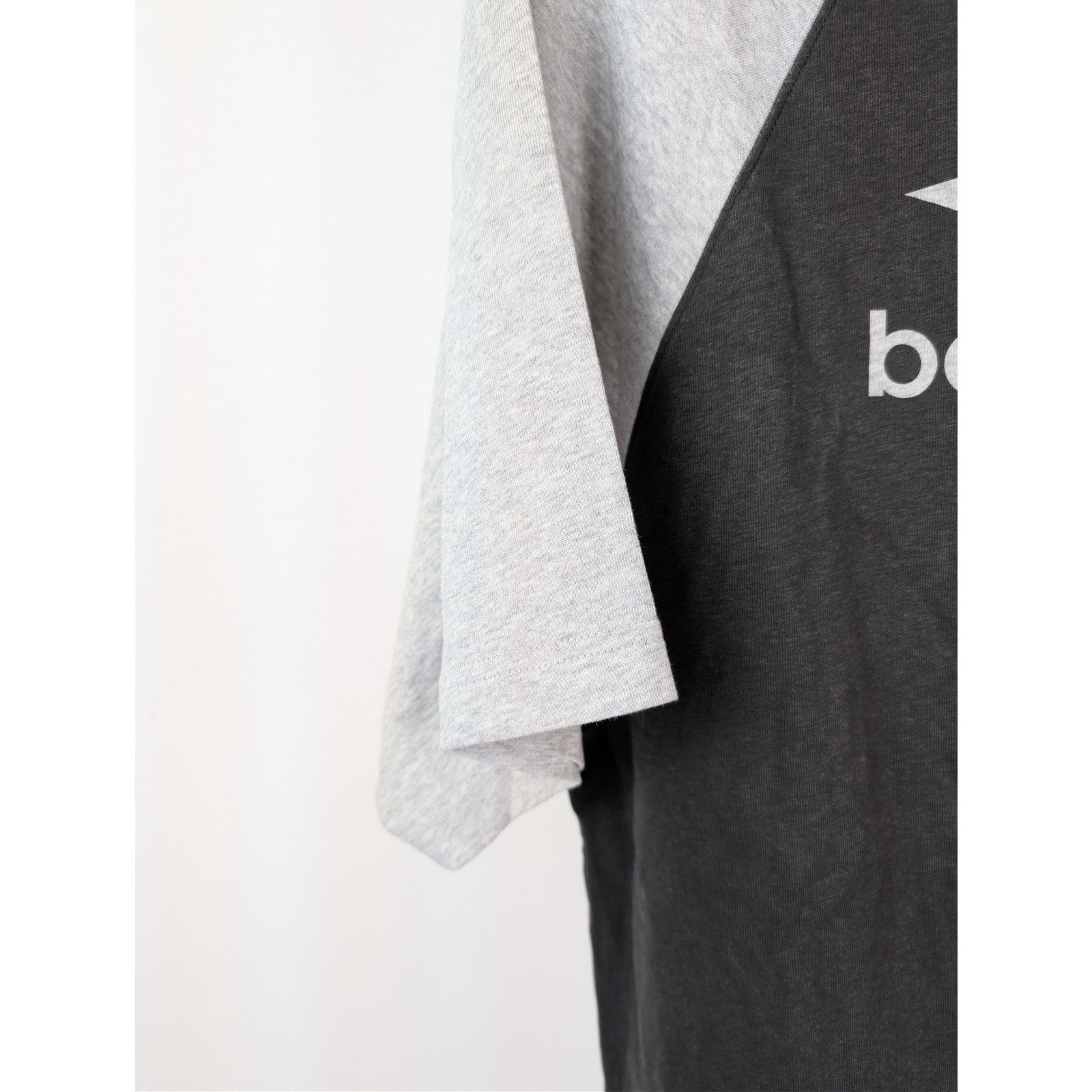 Balenciaga o1rshd1 Neg Print Raglan Oversized T-Shirt in Heather Grey Size US S / EU 44-46 / 1 - 6 Thumbnail
