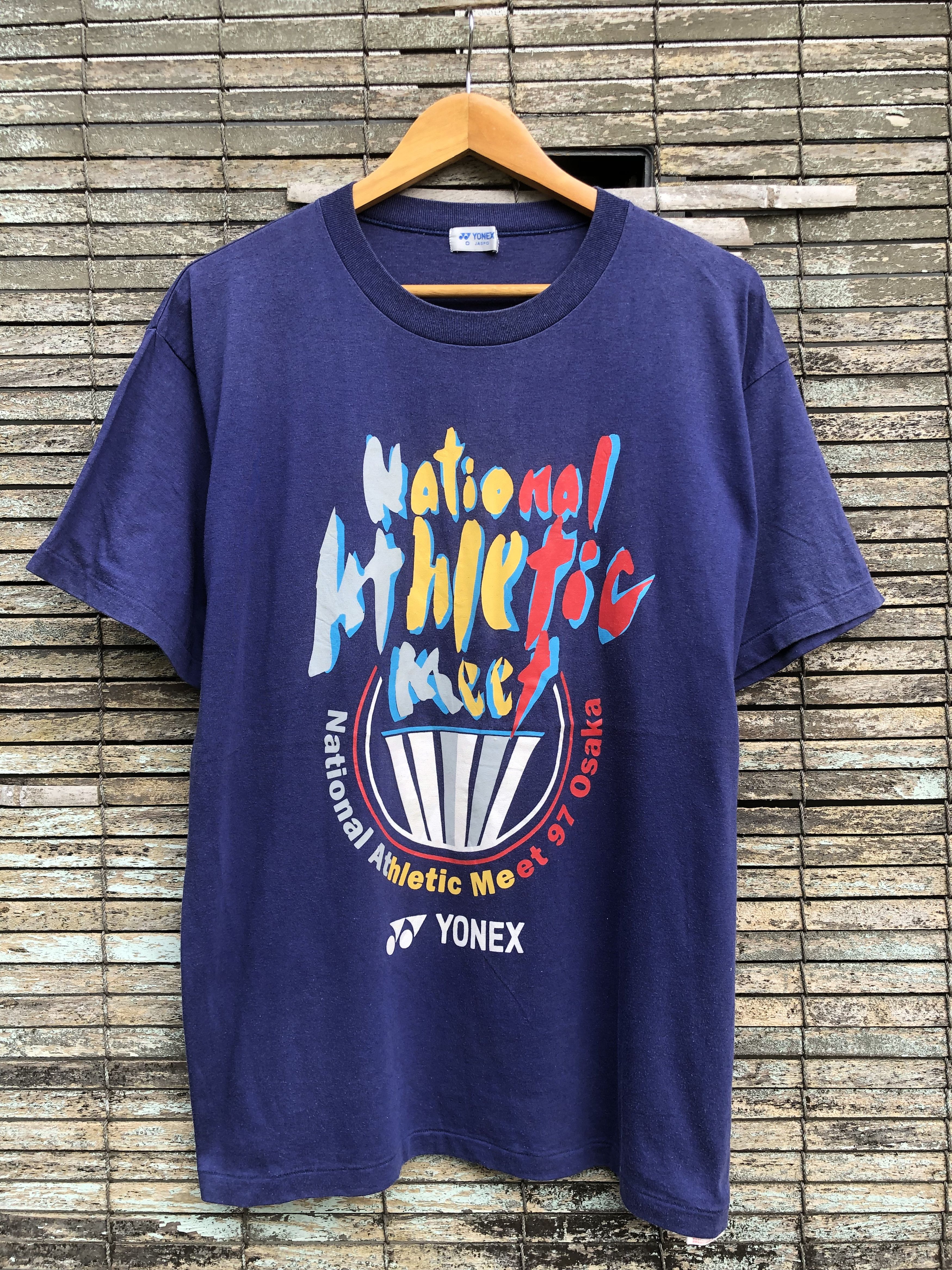 Japanese Brand Vintage Yonex National Athletic Meet 97 Osaka Tee Size US XL / EU 56 / 4 - 1 Thumbnail