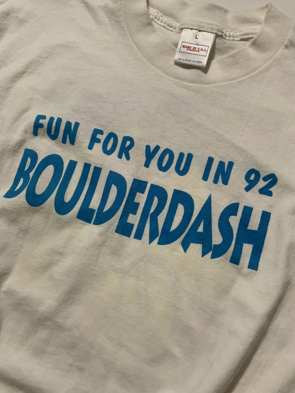 Vintage 1992 Boulder Dash Las Vegas Tom Bradley Cycling Bike Shirt Size US L / EU 52-54 / 3 - 8 Thumbnail