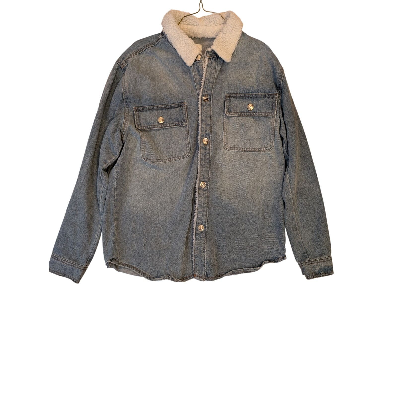Madden NYC Mens Madden NYC Medium Denim Jeans Jacket Fall Jacket Size US M / EU 48-50 / 2 - 1 Thumbnail