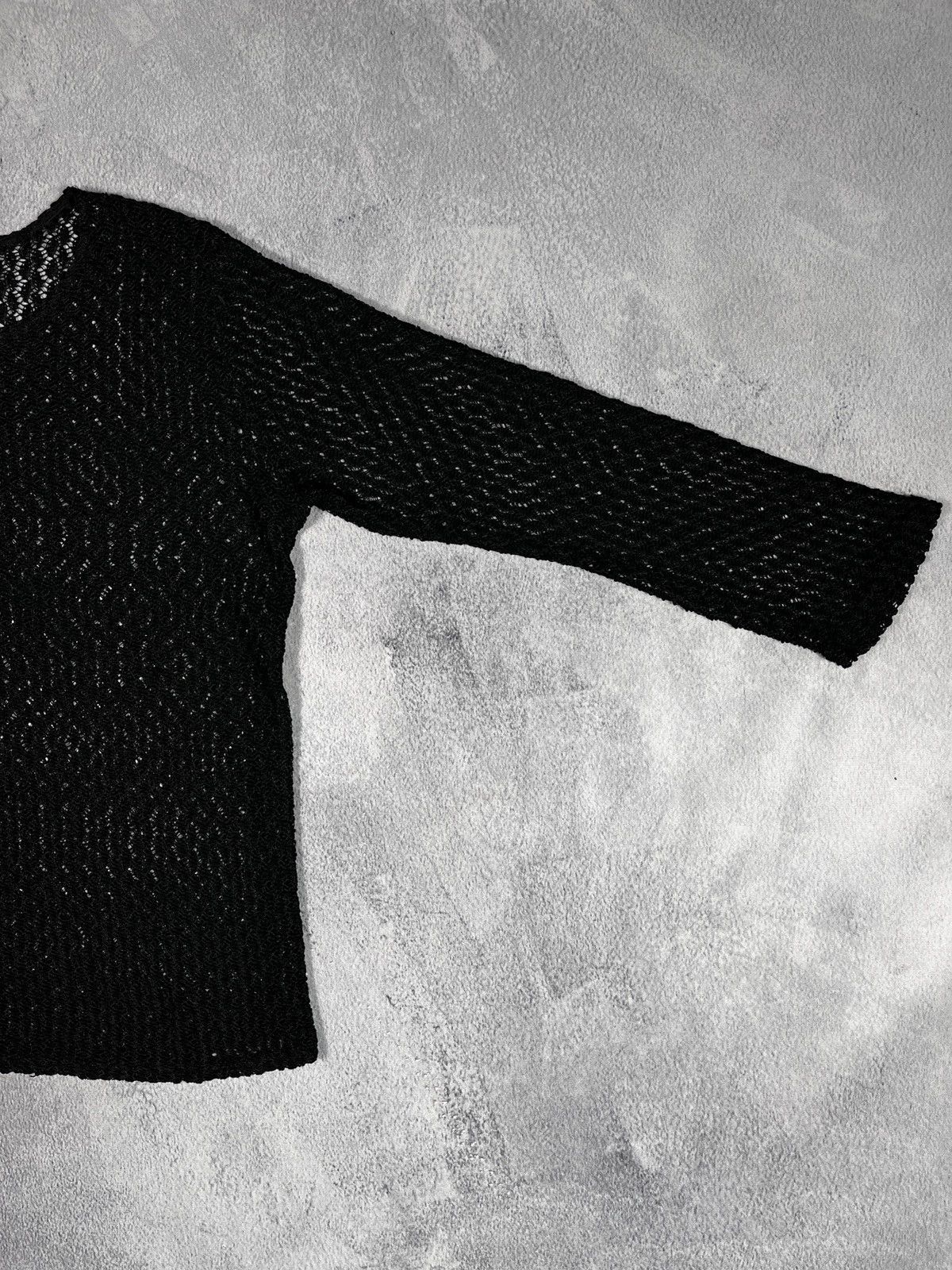 Japanese Brand × Vintage Vintage Y2K style Mesh longsleeve tee Avant Garde opium Size L / US 10 / IT 46 - 3 Thumbnail