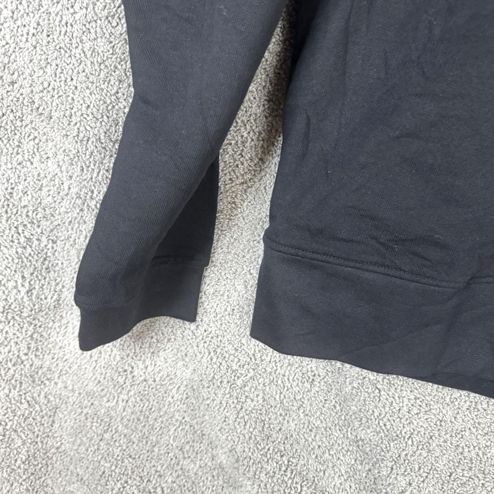 Vintage AGTAWH Sweatshirt Mens Medium Black Fleece Crewneck Pullover Chenille Logo Graphic Print Embroidered Accent Size US M / EU 48-50 / 2 - 2 Thumbnail