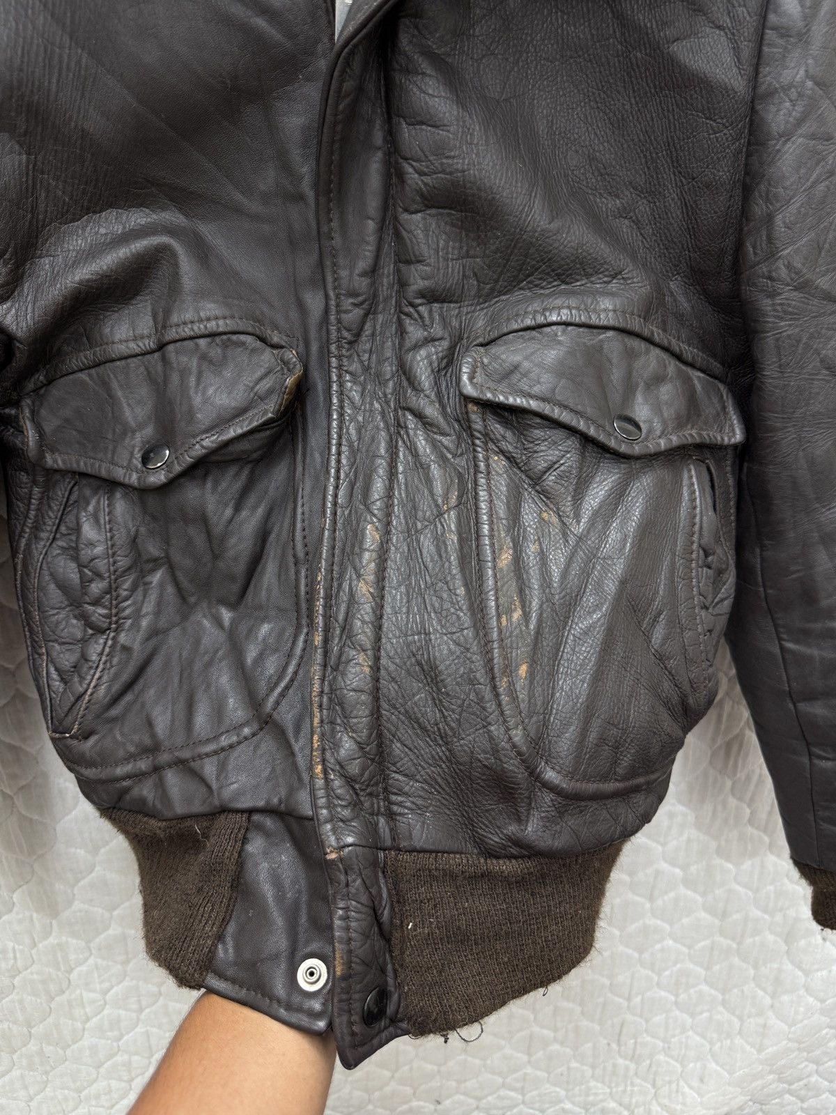 Sears 🔥🔥🔥STEALS VINTAGE SEARS LEATHER JACKET Size US S / EU 44-46 / 1 - 12 Thumbnail