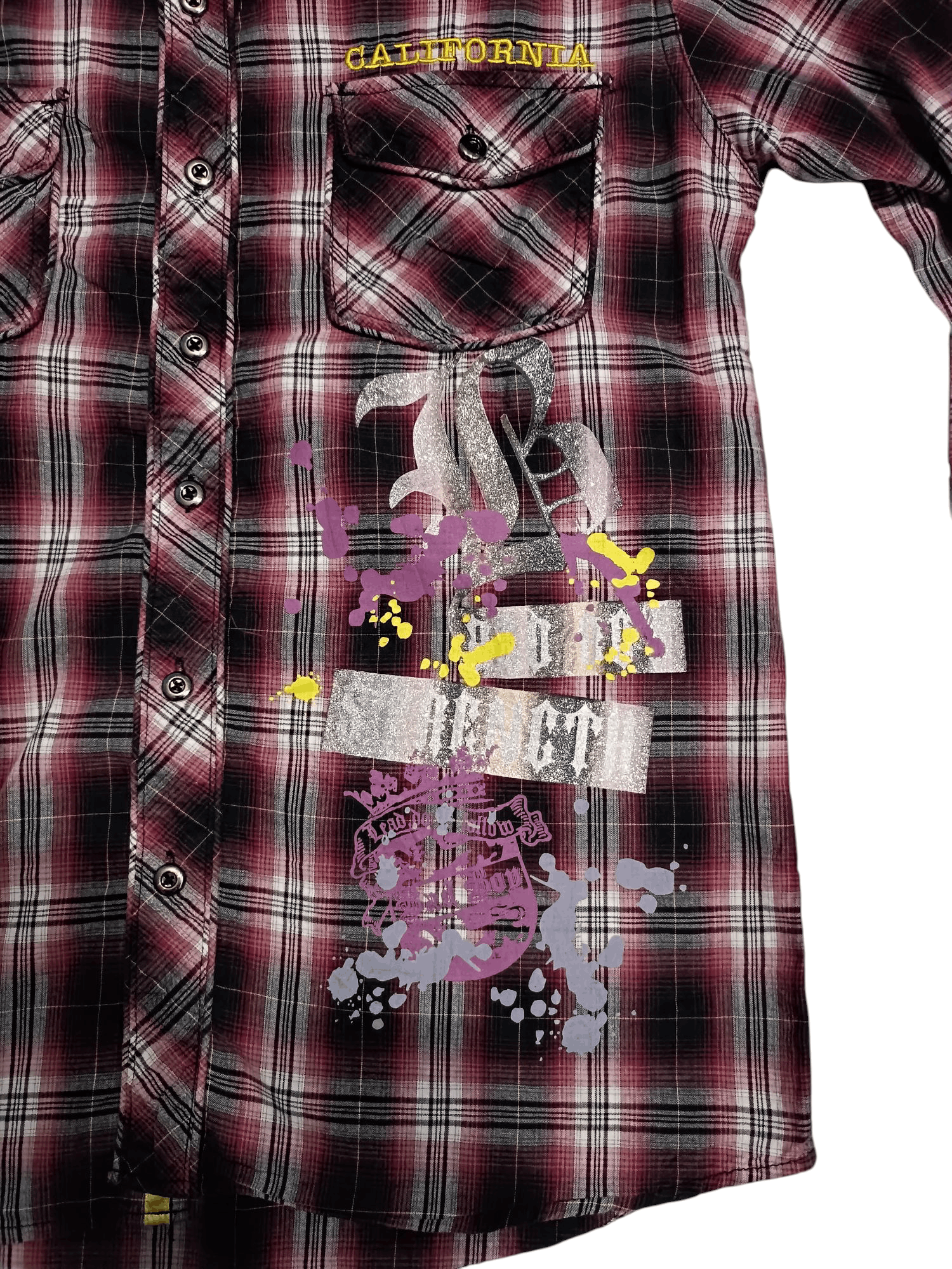 Vintage Vintage Y2K Bad Boy Plaid Print and Patch Shirt Size US M / EU 48-50 / 2 - 3 Thumbnail