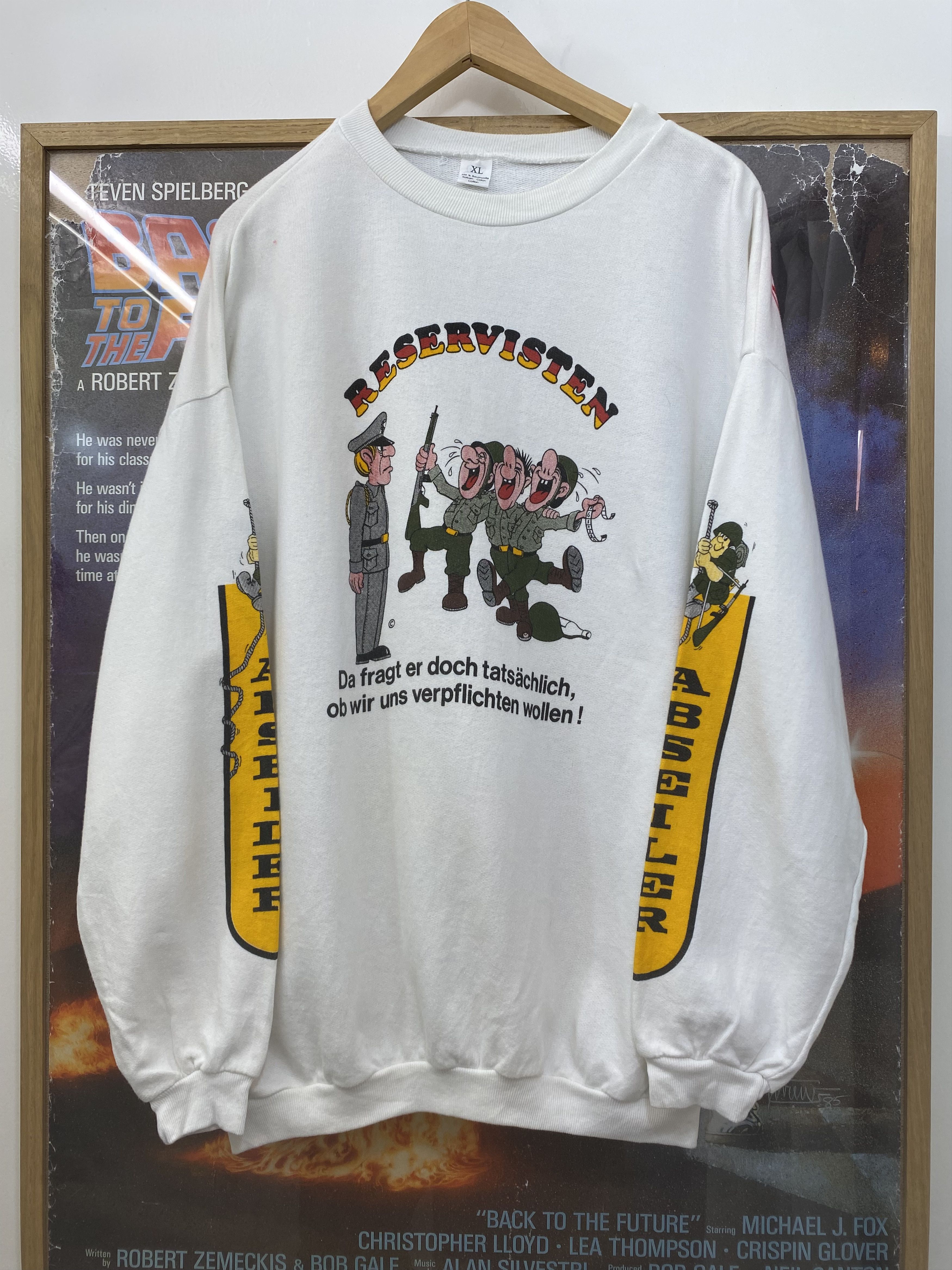 Vintage 1992 Vintage Custom German Military Reservist Sweatshirt Size US XL / EU 56 / 4 - 1 Thumbnail
