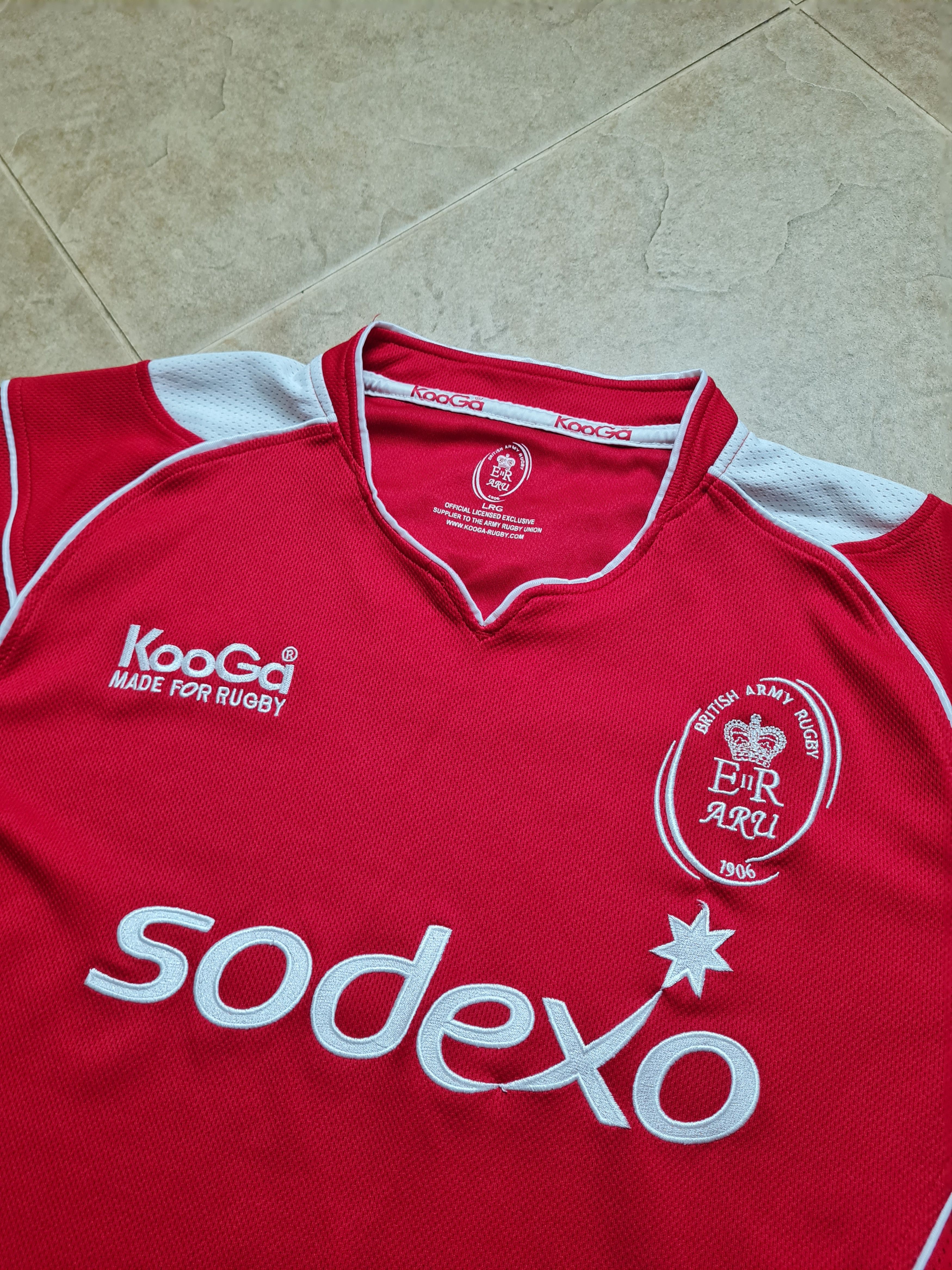 Other Kooga Jersey British Army Rugby Home Shirt 2010 Red Top Size US L / EU 52-54 / 3 - 14 Thumbnail